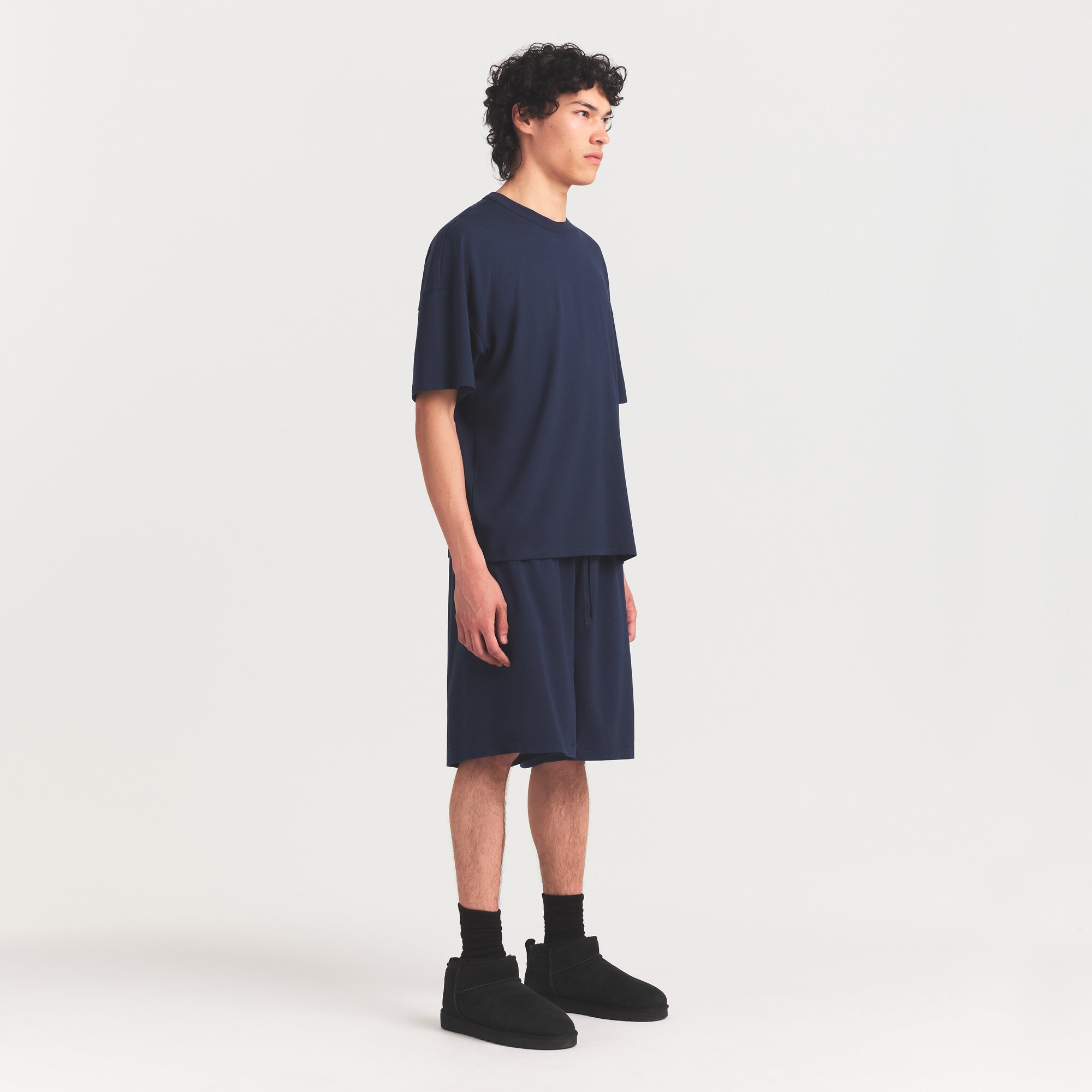 JERSEY LOUNGE MENS RELAXED SHORT | NAVY - Image 2