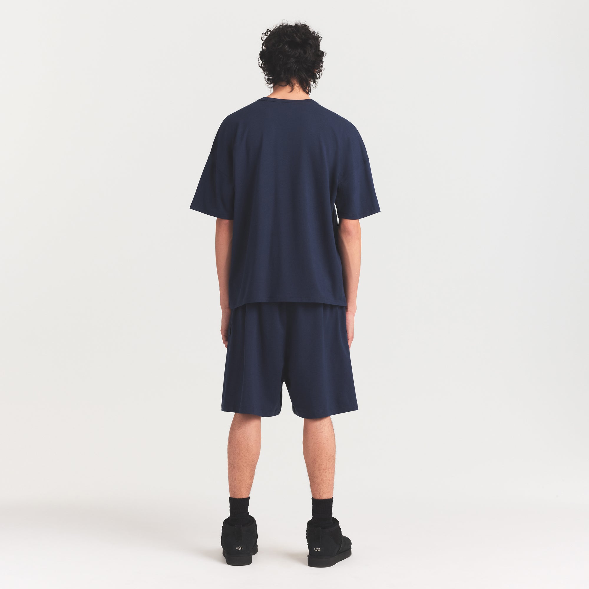 JERSEY LOUNGE MENS RELAXED SHORT | NAVY - Image 4