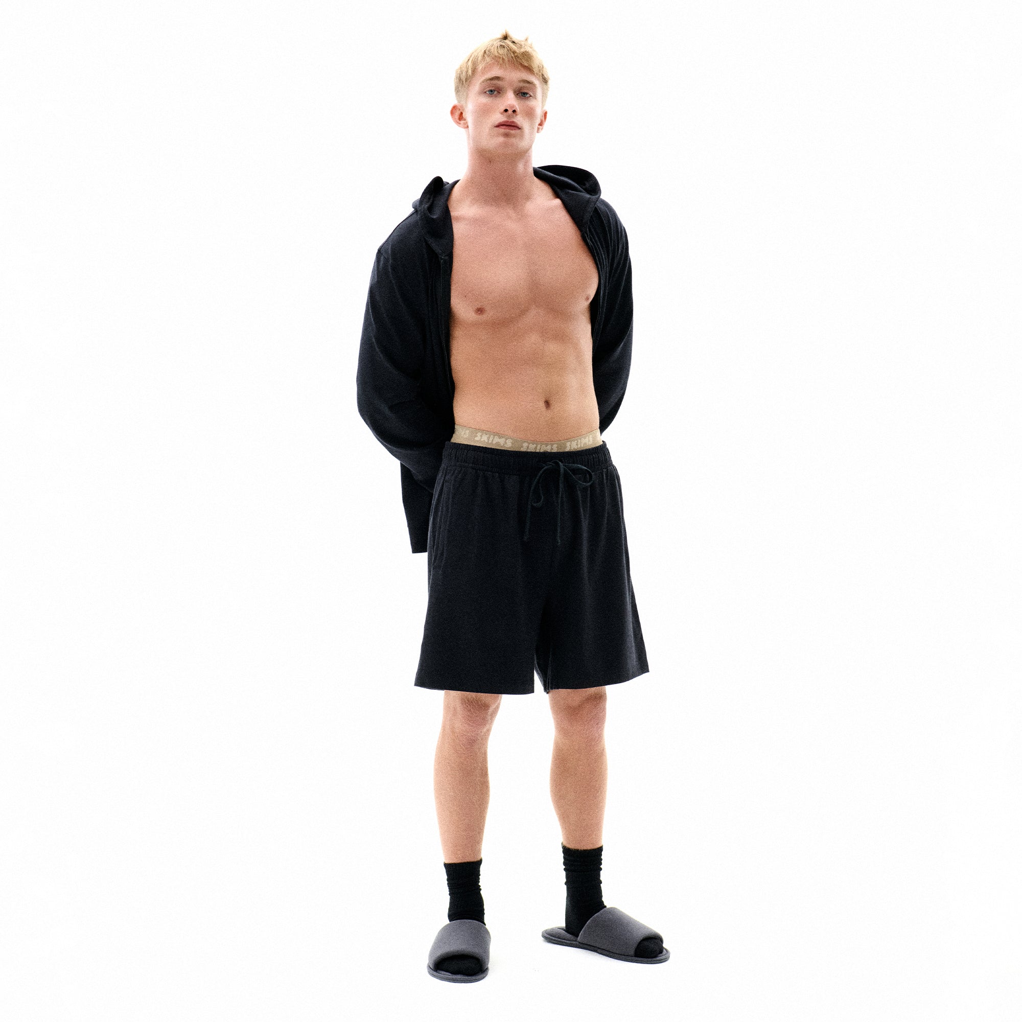 JERSEY LOUNGE MENS RELAXED SHORT | OBSIDIAN - Image 5