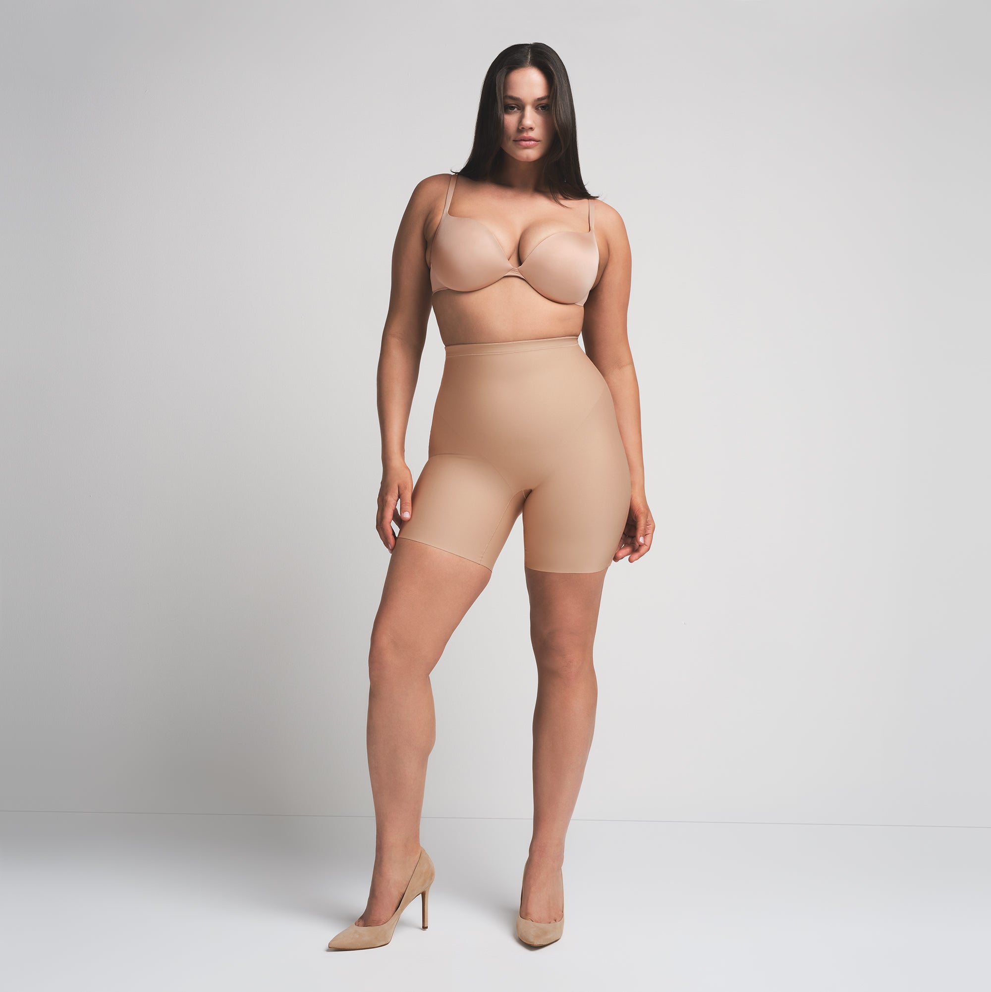 SKIMS BODY CORE SCULPT MID RISE SHORT | CLAY - Image 8