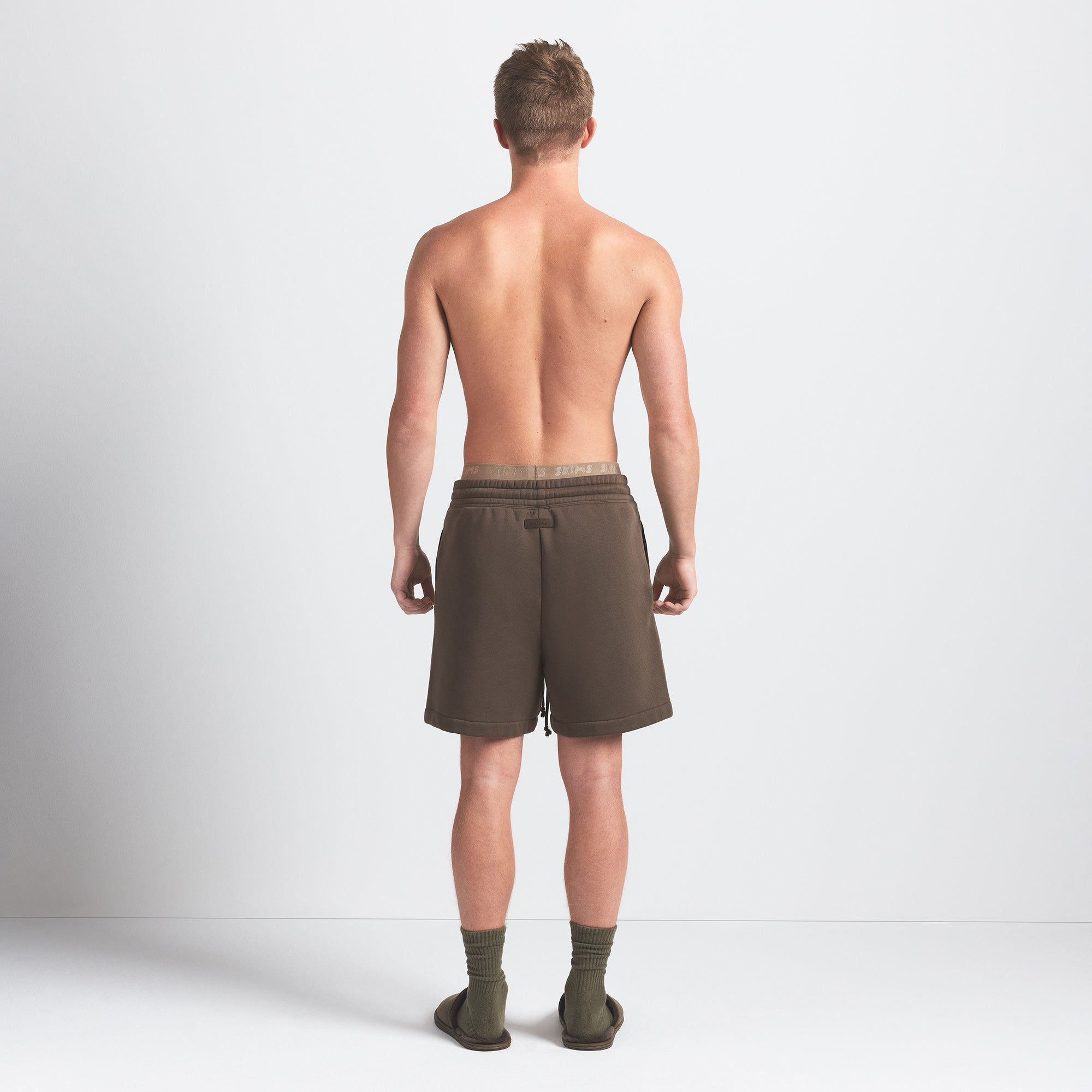 FLEECE LOUNGE MENS RELAXED SHORT | DRIFTWOOD - Image 6