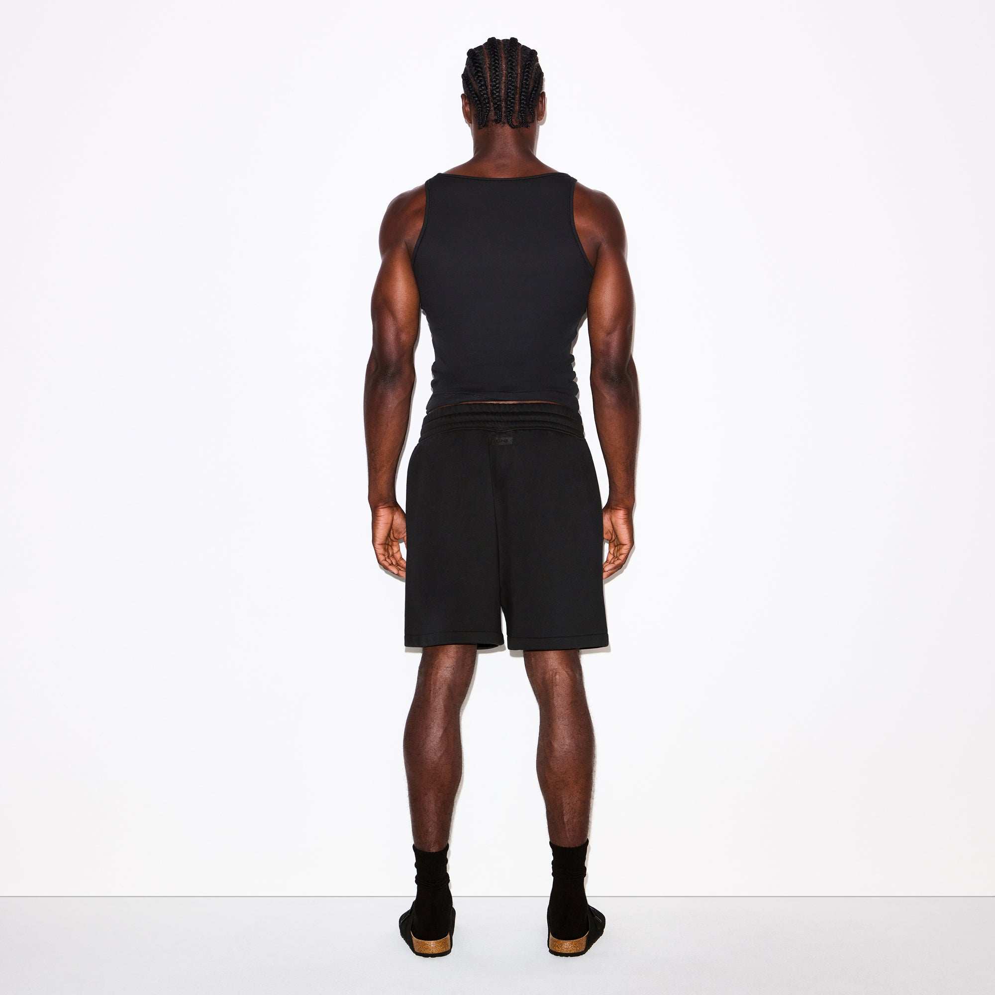 FLEECE LOUNGE MENS RELAXED SHORT | WASHED ONYX - Image 5