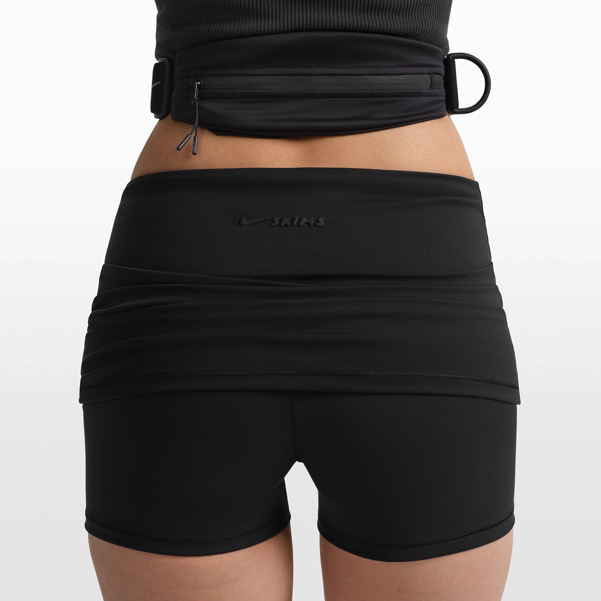 NikeSKIMS MATTE 3 FOLDOVER SHORT | OBSIDIAN - Image 5