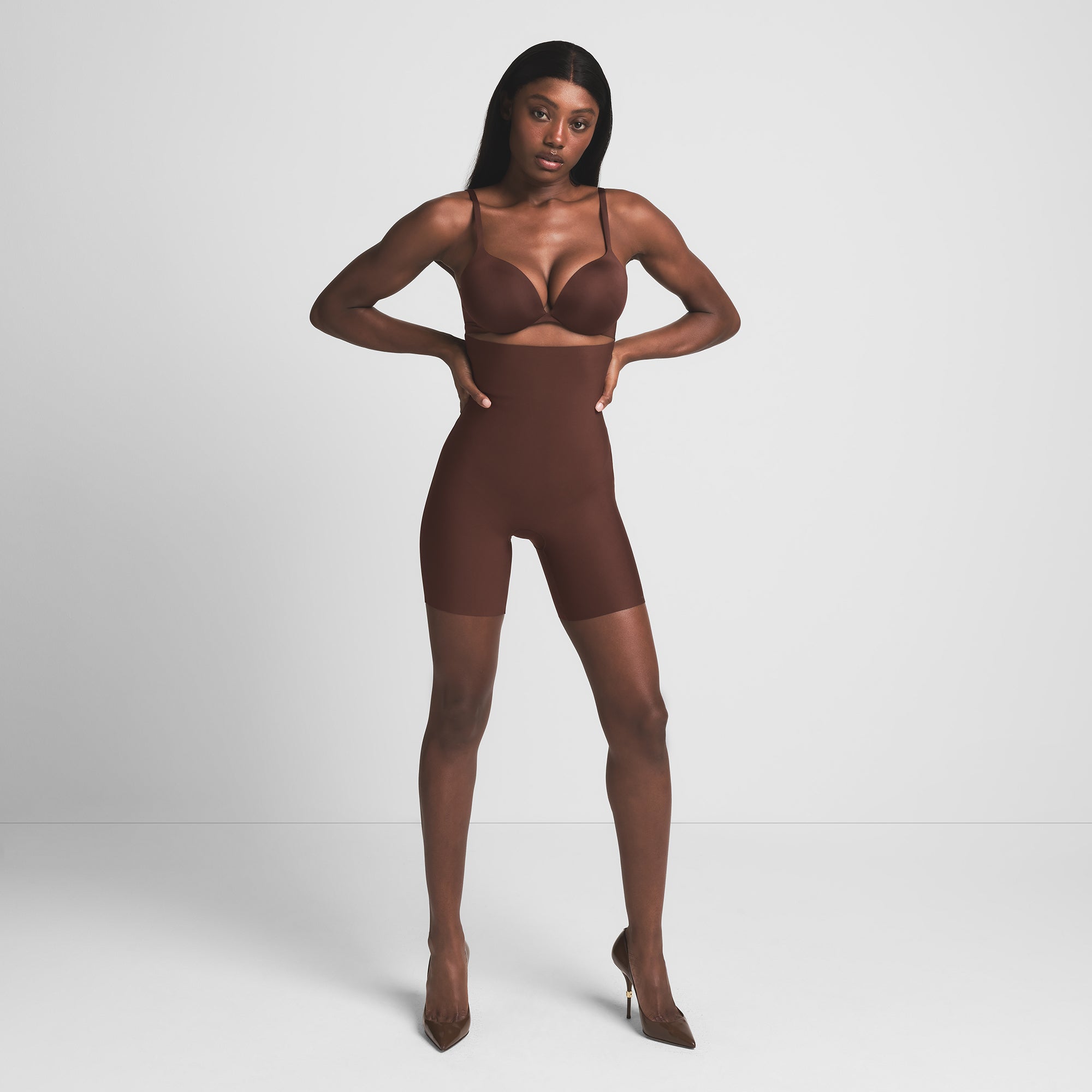 SKIMS BODY CORE SCULPT HIGH-WAISTED SHORT | COCOA - Image 5