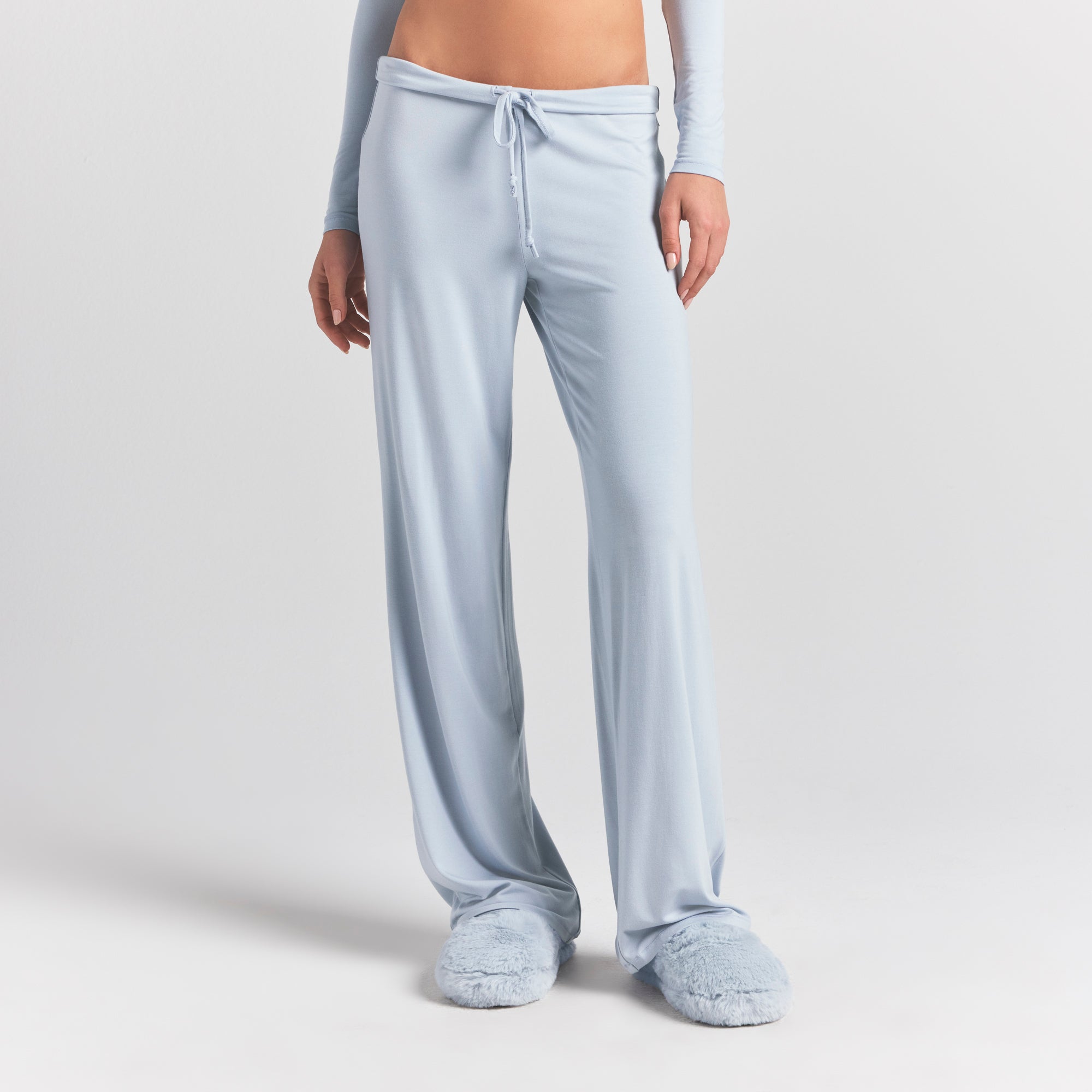 SKIMS SLEEP STRAIGHT LEG PANT | ZEN BLUE - Image 4