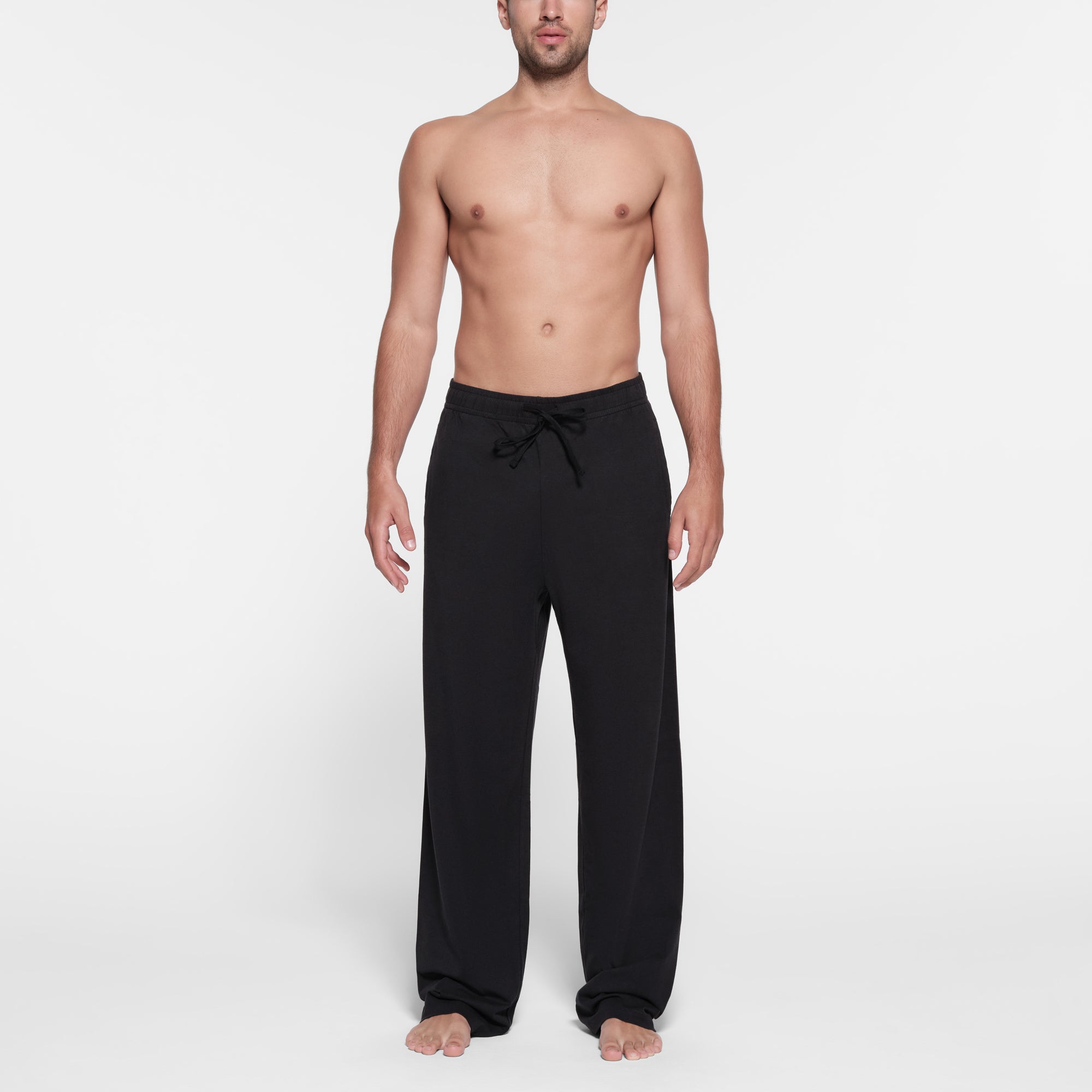 JERSEY LOUNGE MENS RELAXED STRAIGHT LEG PANT | OBSIDIAN - Image 2