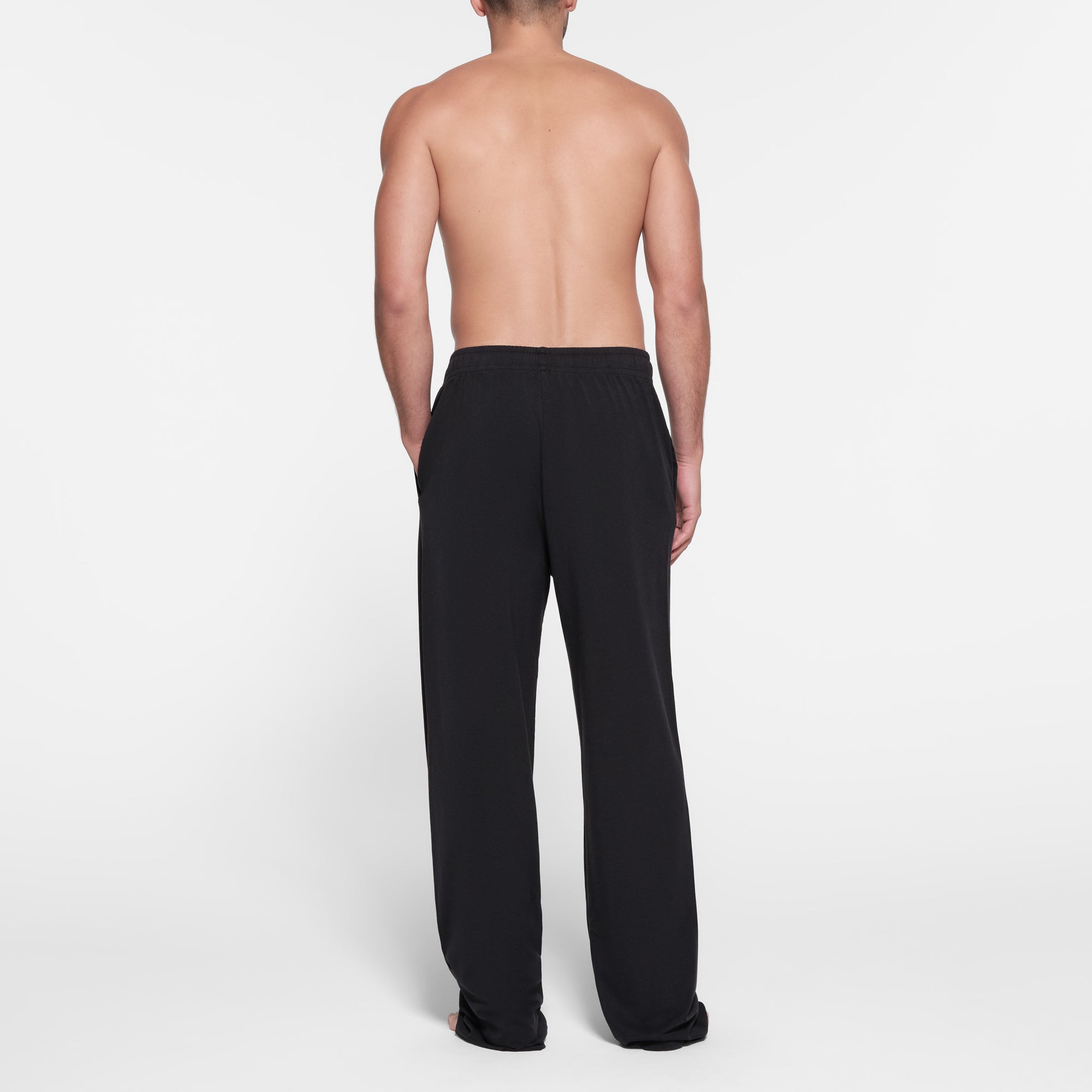 JERSEY LOUNGE MENS RELAXED STRAIGHT LEG PANT | OBSIDIAN - Image 4
