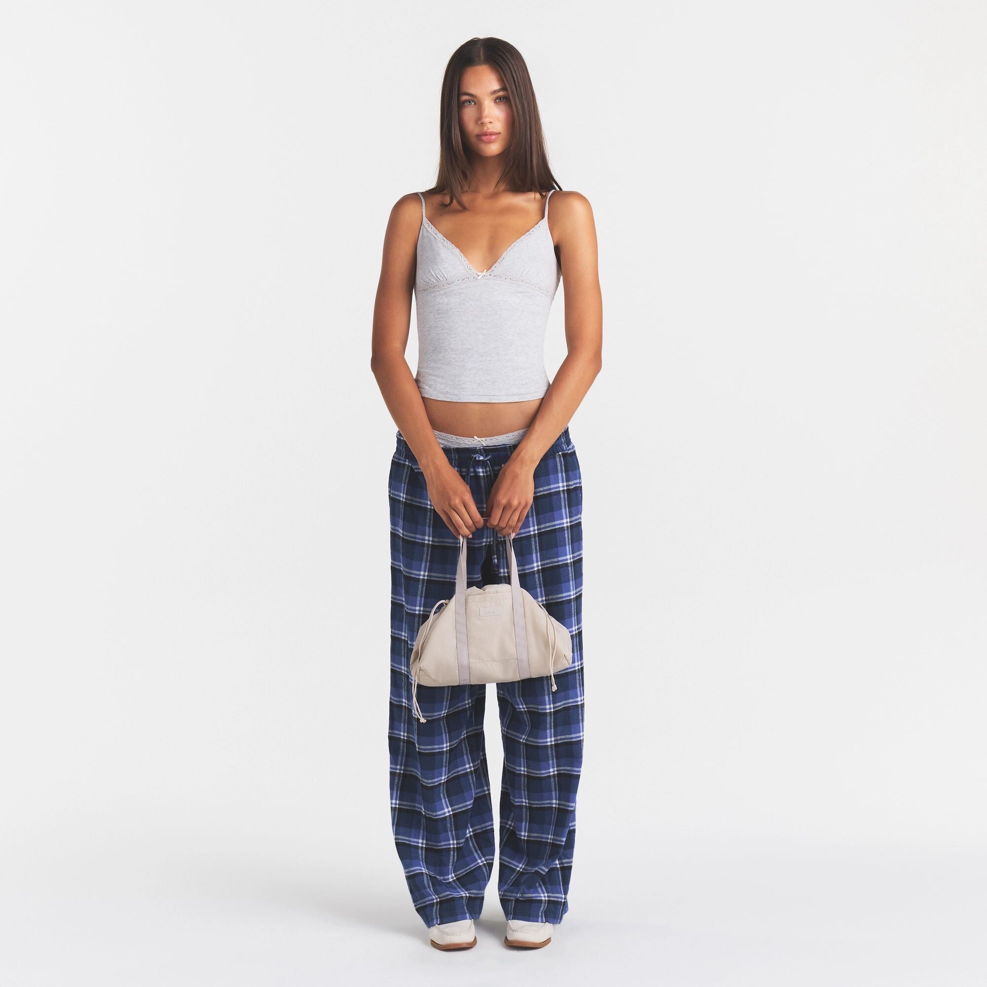 MINI NYLON DRAWSTRING BAG | STONE - Image 2
