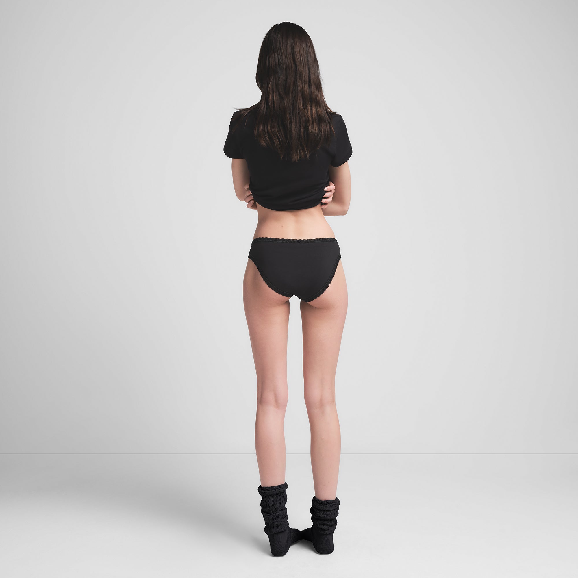 LIGHTWEIGHT COTTON LACE BRIEF | SOOT - Image 5
