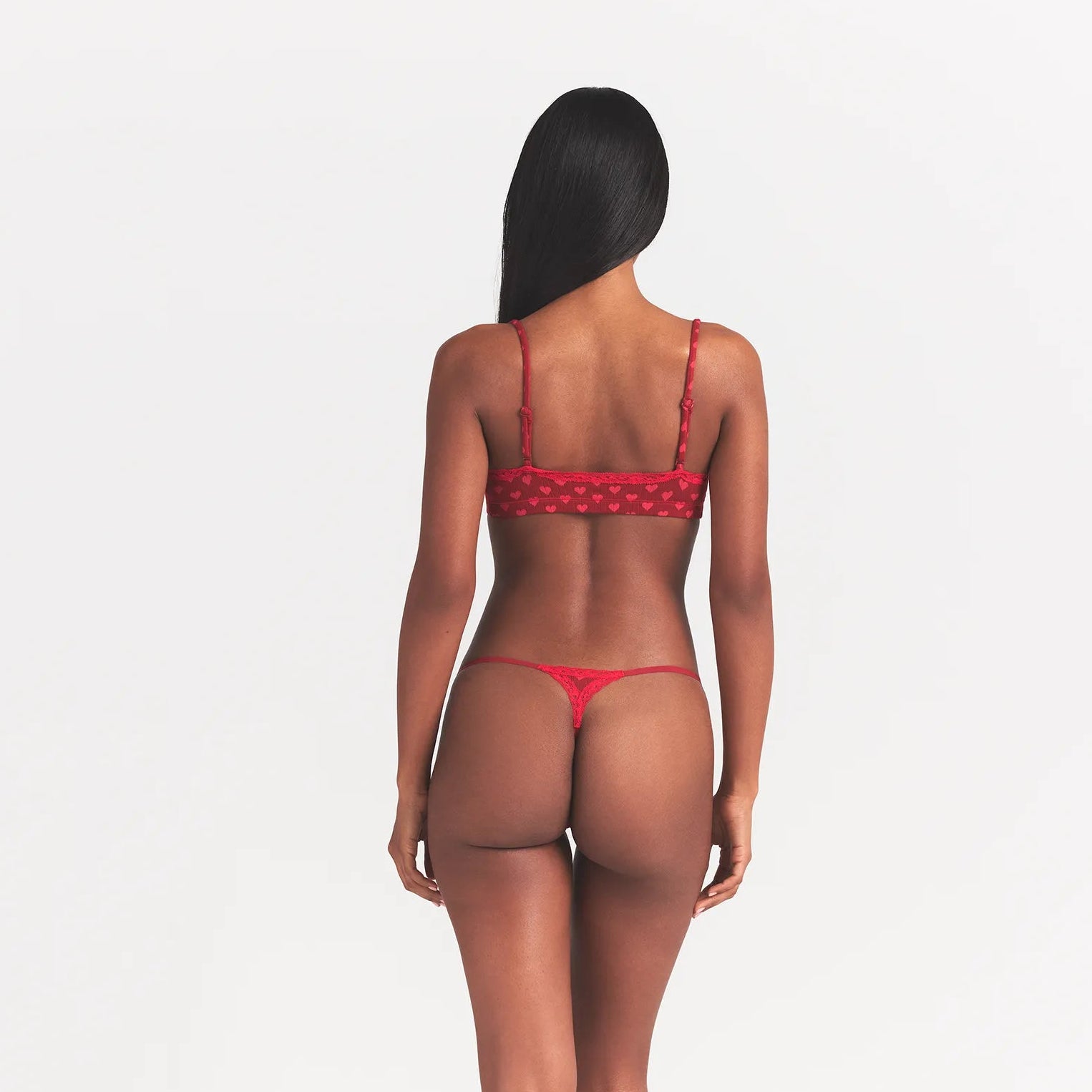 LIGHTWEIGHT COTTON POINTELLE SCOOP BRALETTE | BRICK HEART HALFDROP - Image 5