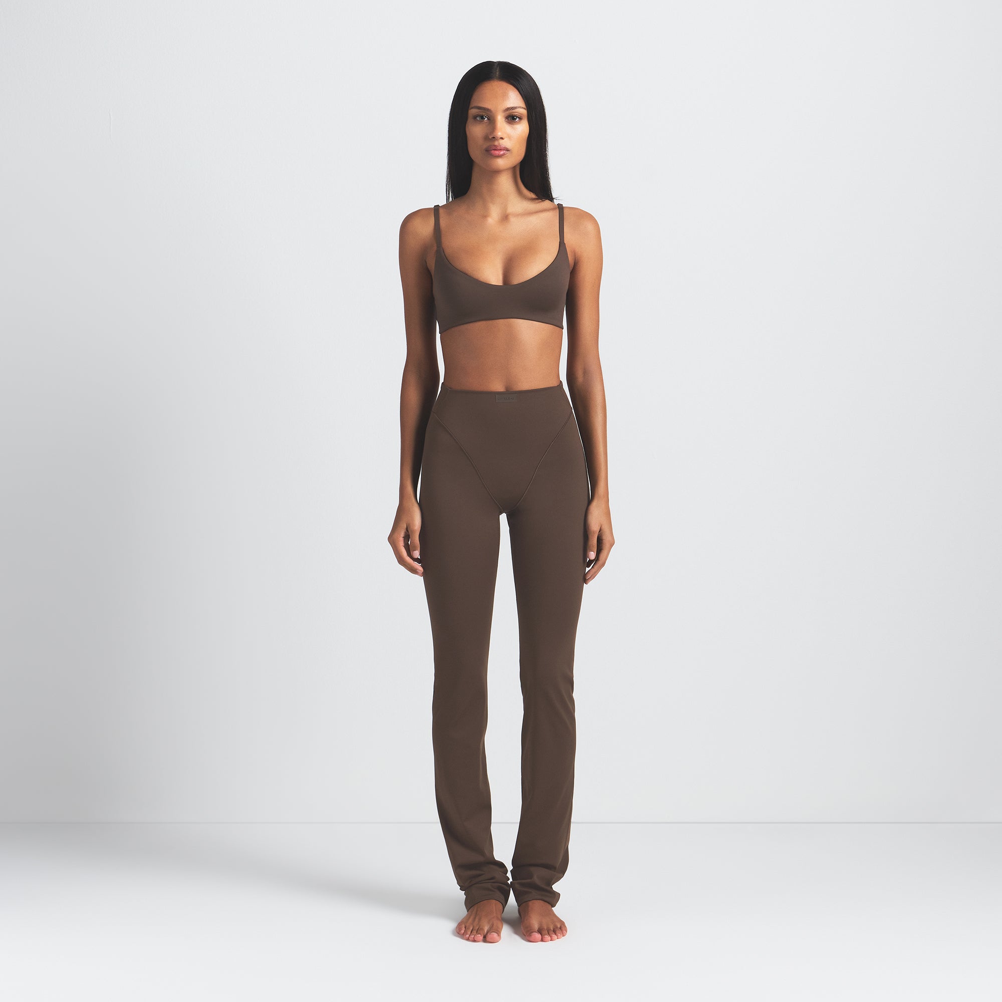 NikeSKIMS MATTE MICRO SCOOP BRA | DARK SEPIA - Image 6