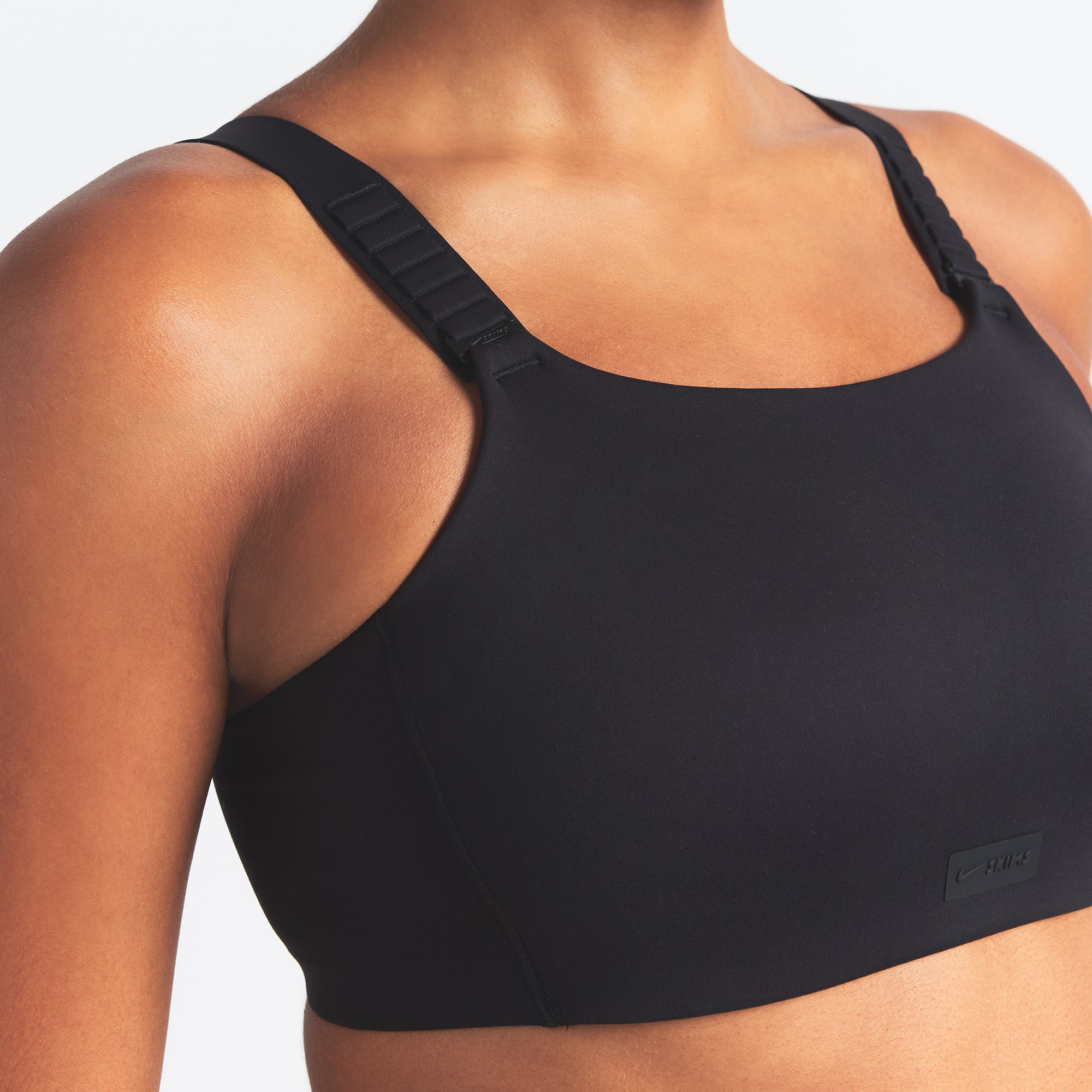NikeSKIMS MATTE WIDE STRAP BRA | OBSIDIAN - Image 3