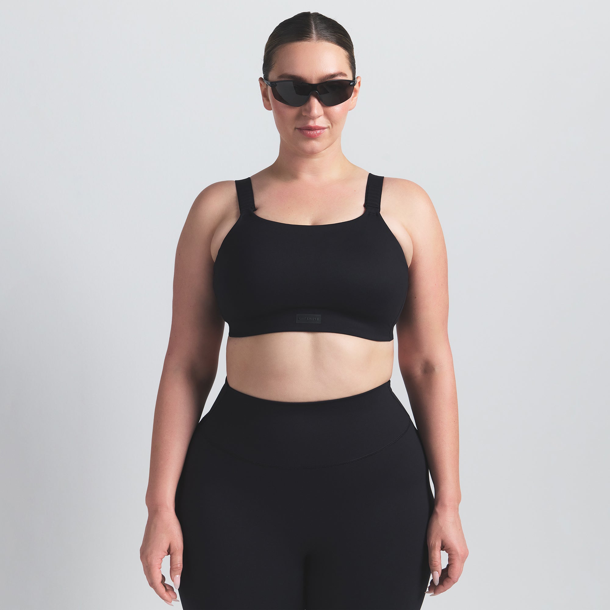 NikeSKIMS MATTE WIDE STRAP BRA | OBSIDIAN - Image 6