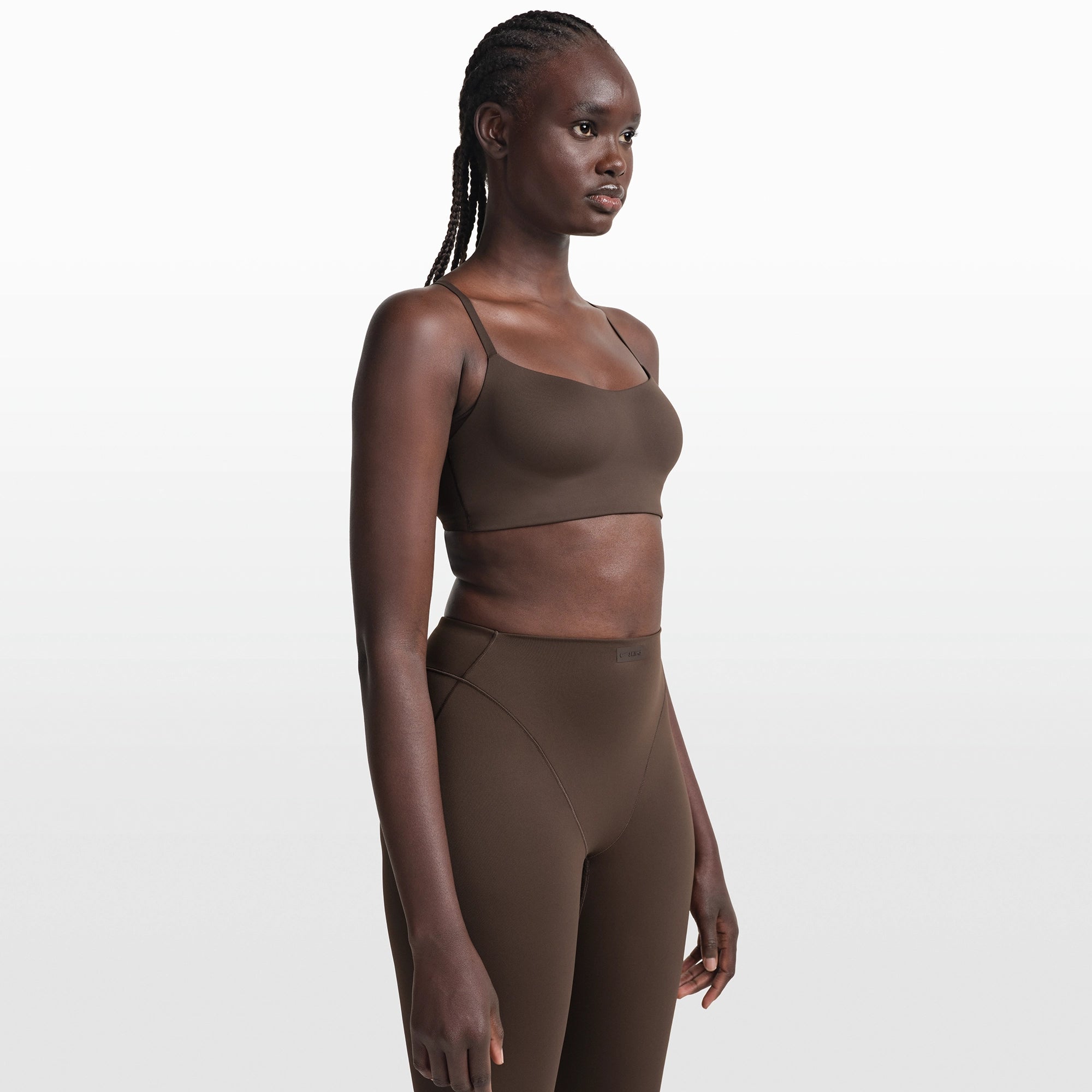 NikeSKIMS MATTE CONTOUR CAMI BRA | DARK SEPIA - Image 4