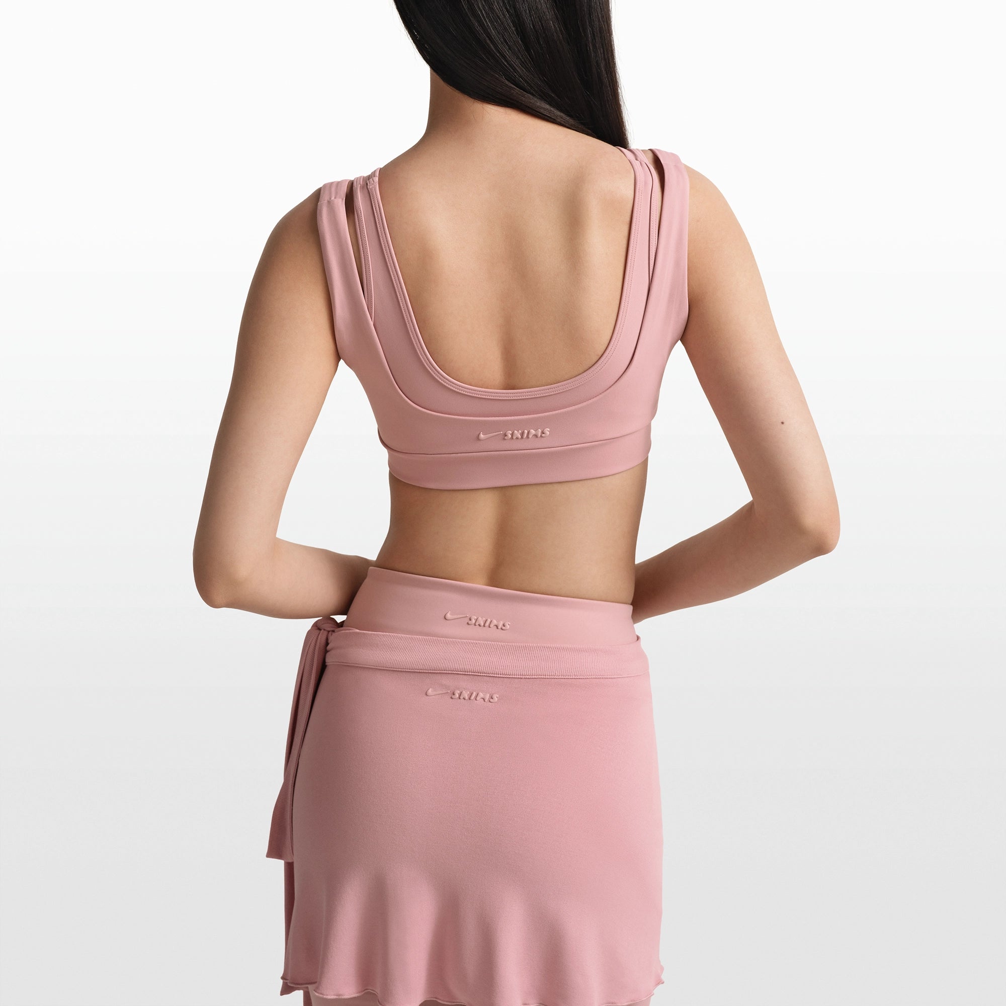 NikeSKIMS MATTE DOUBLE STRAP SCOOP BRA | HIMALAYAN - Image 6