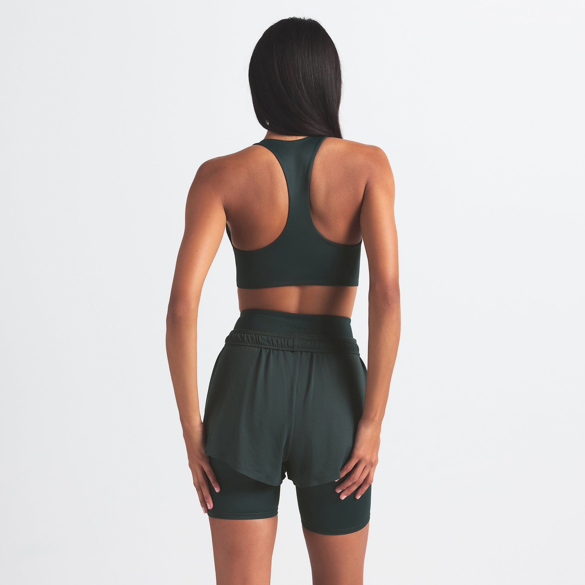 NikeSKIMS SHINE RACERBACK BRA | DARK TEAL - Image 3
