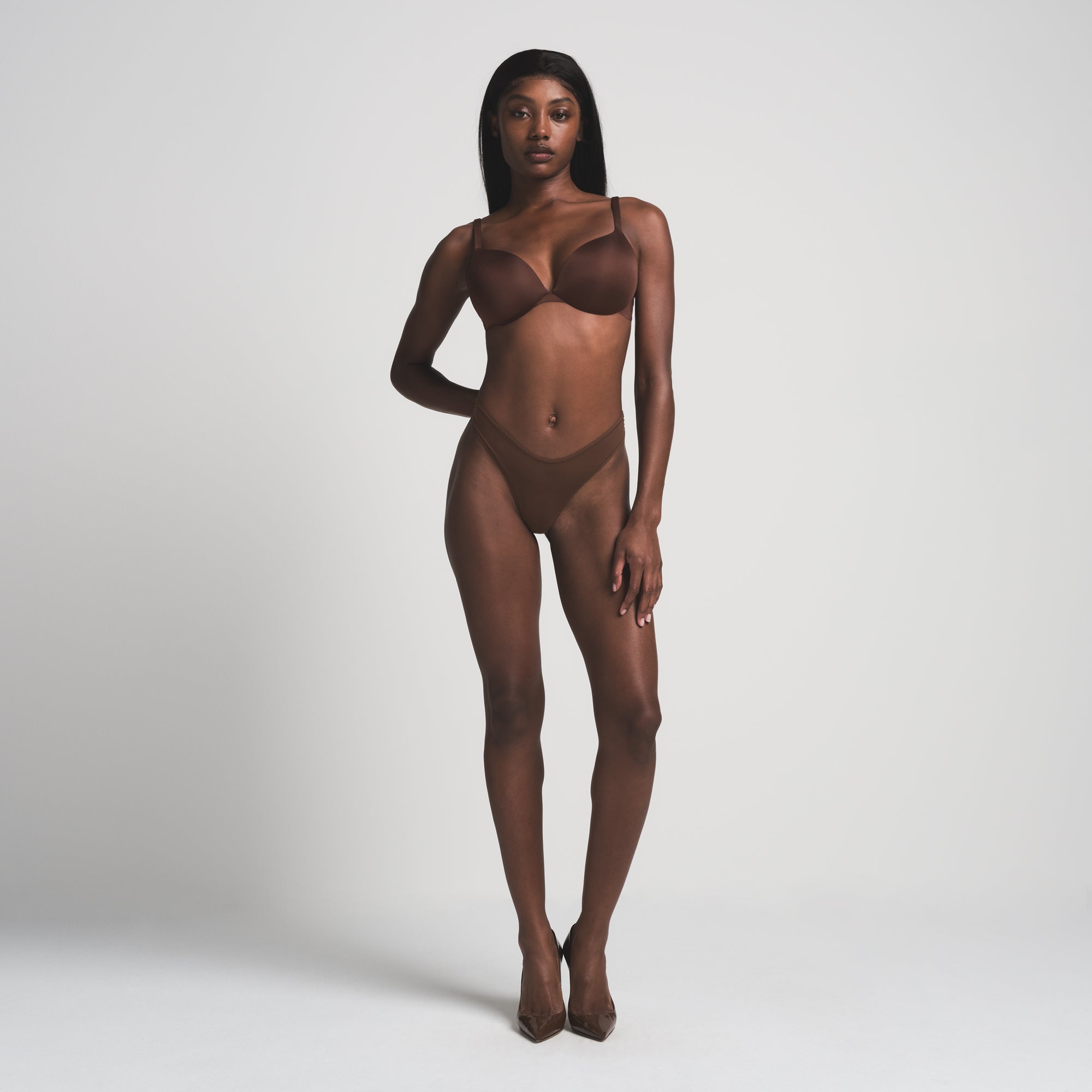 SKIMS ULTIMATE TEARDROP PUSH-UP BRA | COCOA - Image 3