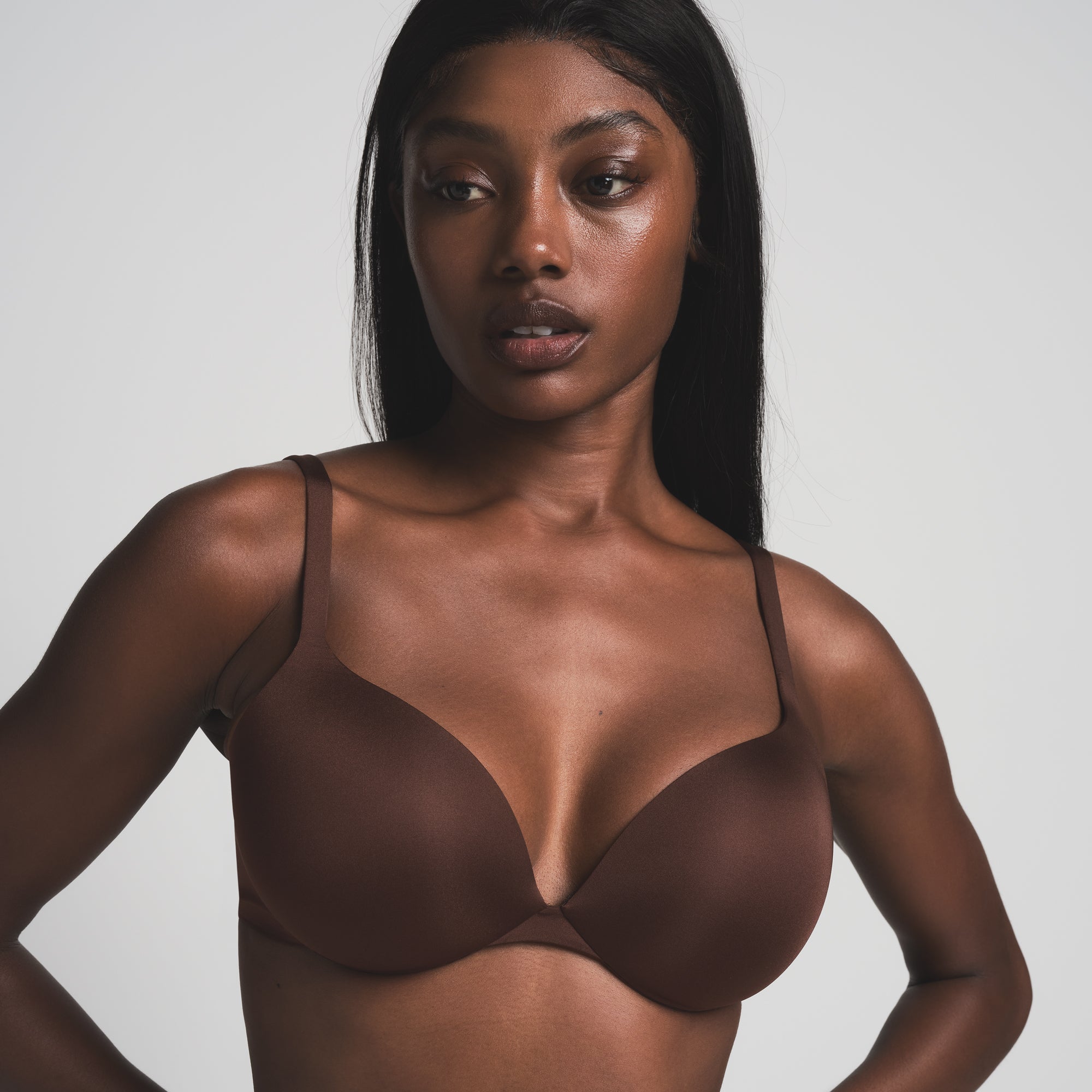 SKIMS ULTIMATE TEARDROP PUSH-UP BRA | COCOA - Image 2