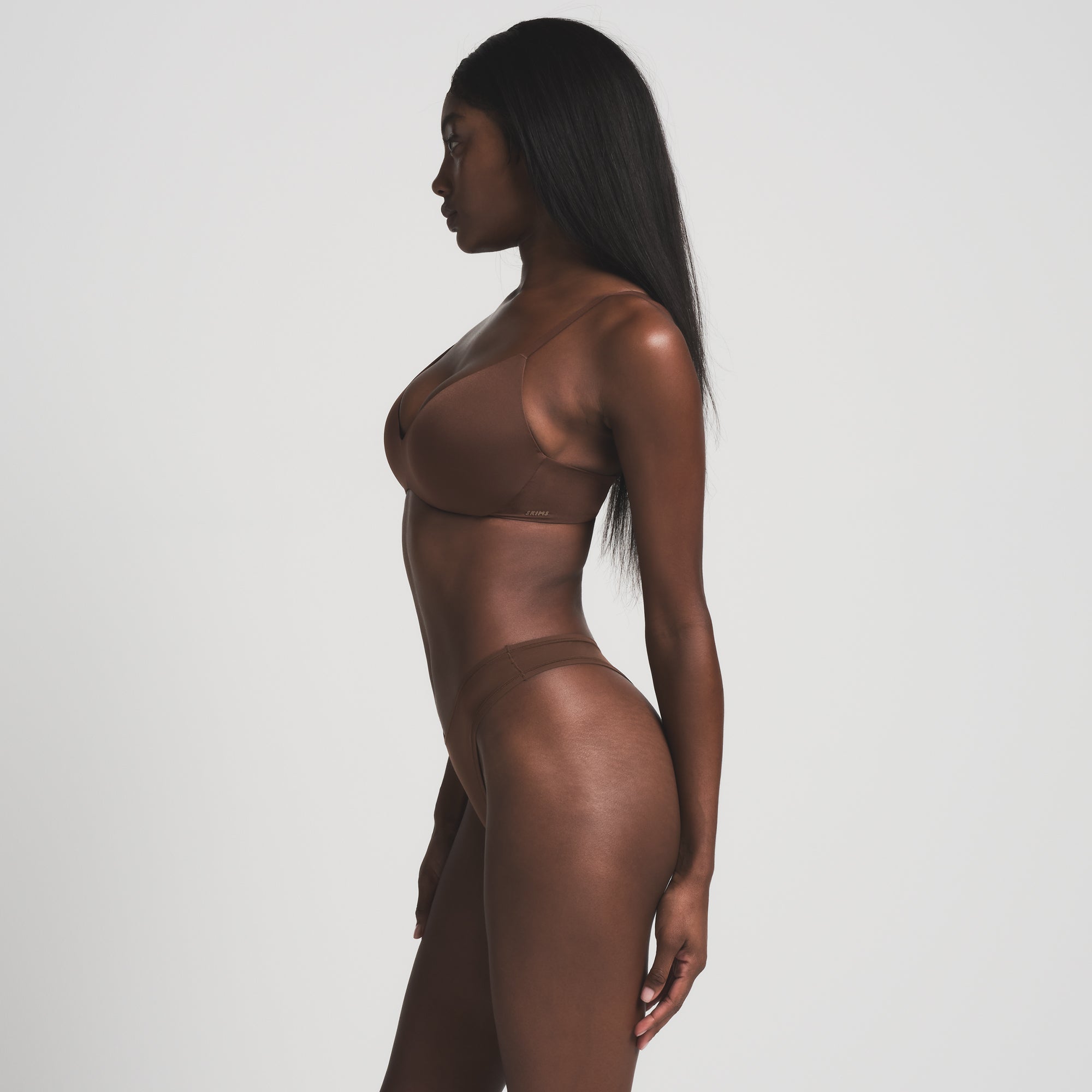 WIRELESS FORM PUSH-UP PLUNGE BRA | COCOA - Image 4