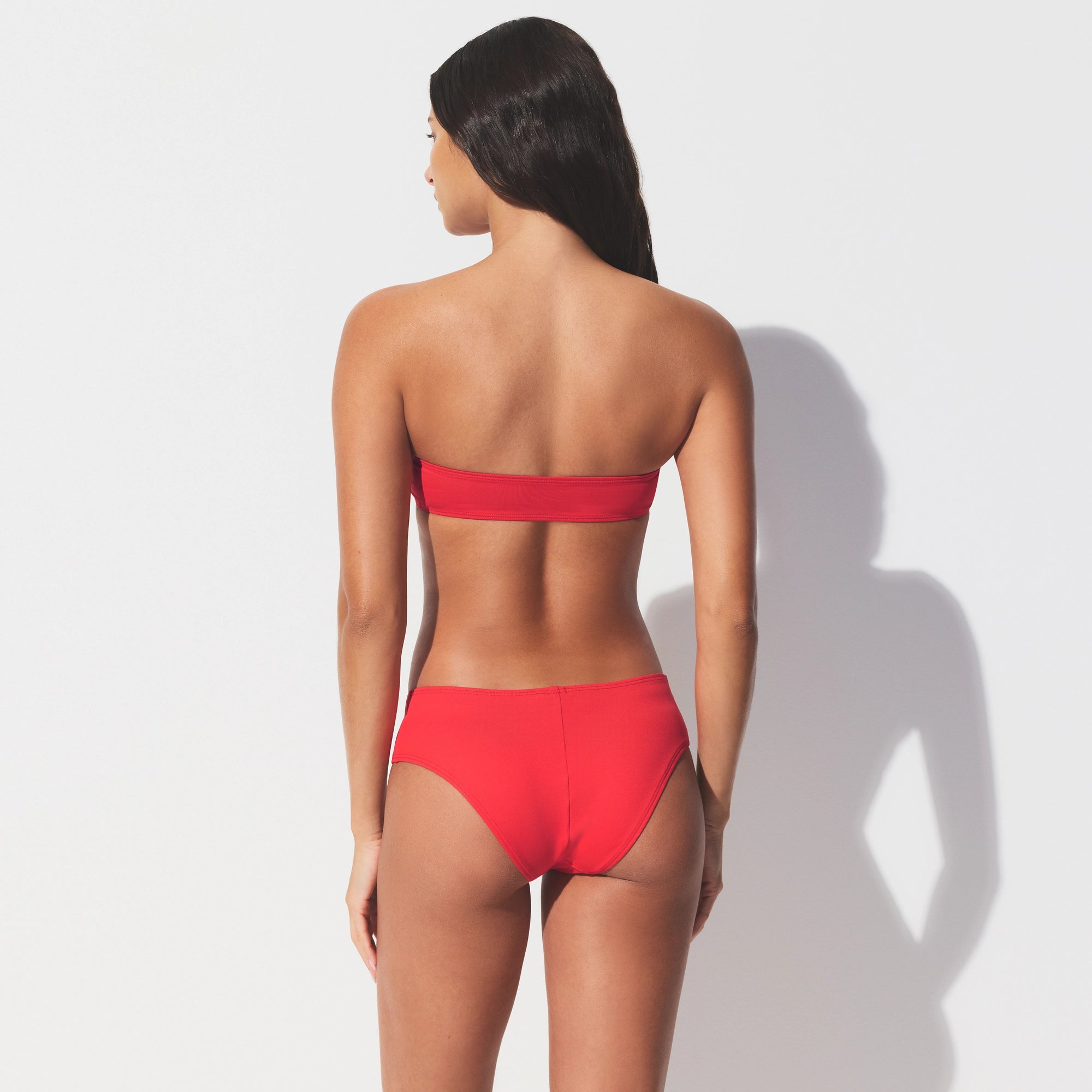 ICONIC SWIM MICRO BANDEAU BIKINI TOP | CARMINE - Image 5