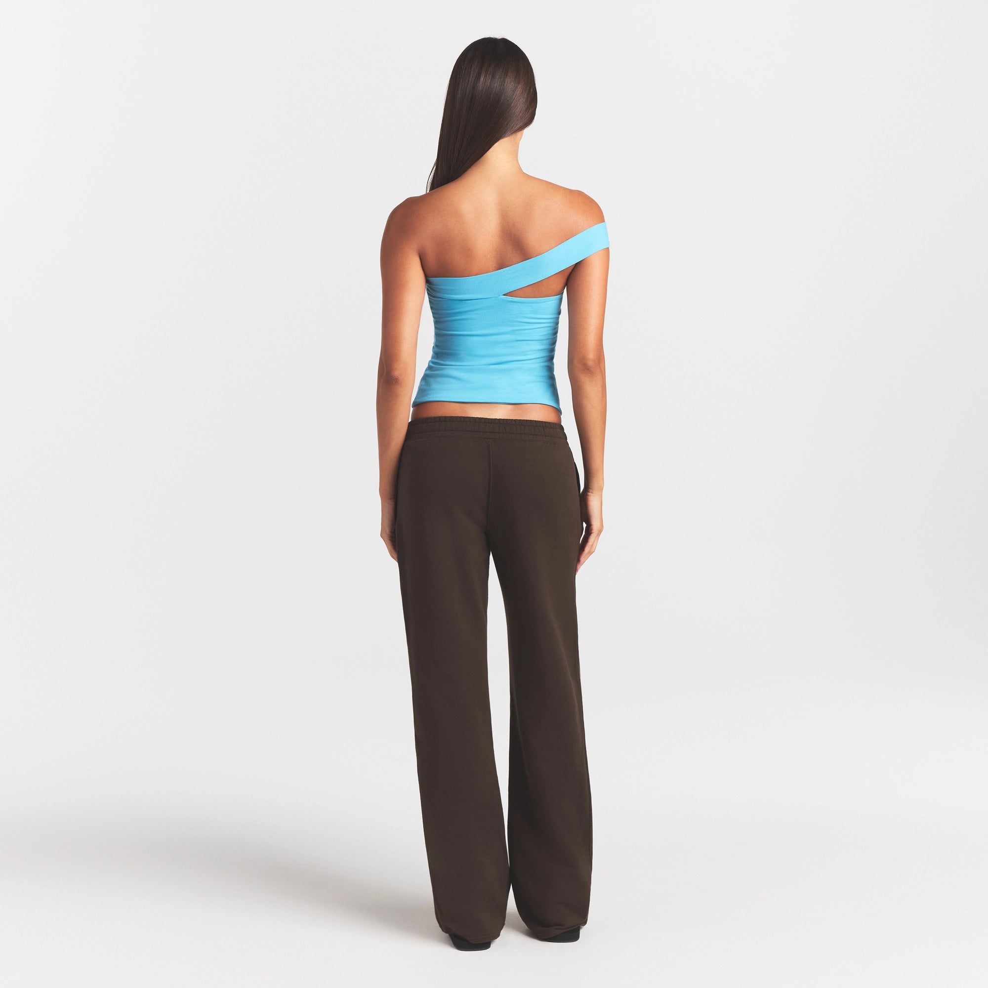 FRENCH TERRY STRAIGHT LEG PANT | ESPRESSO - Image 5