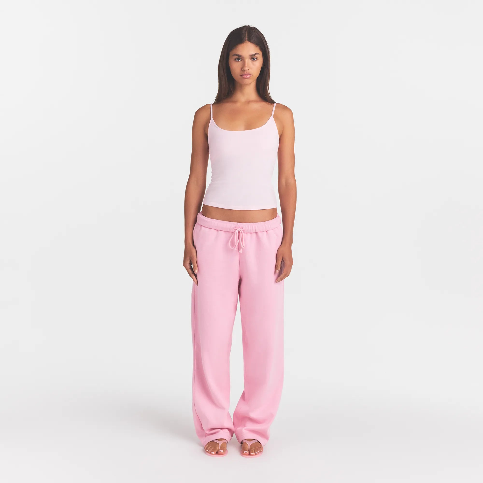COTTON FLEECE LOGO CLASSIC STRAIGHT LEG PANT | HALITE WITH SNOW LOGO - Image 2
