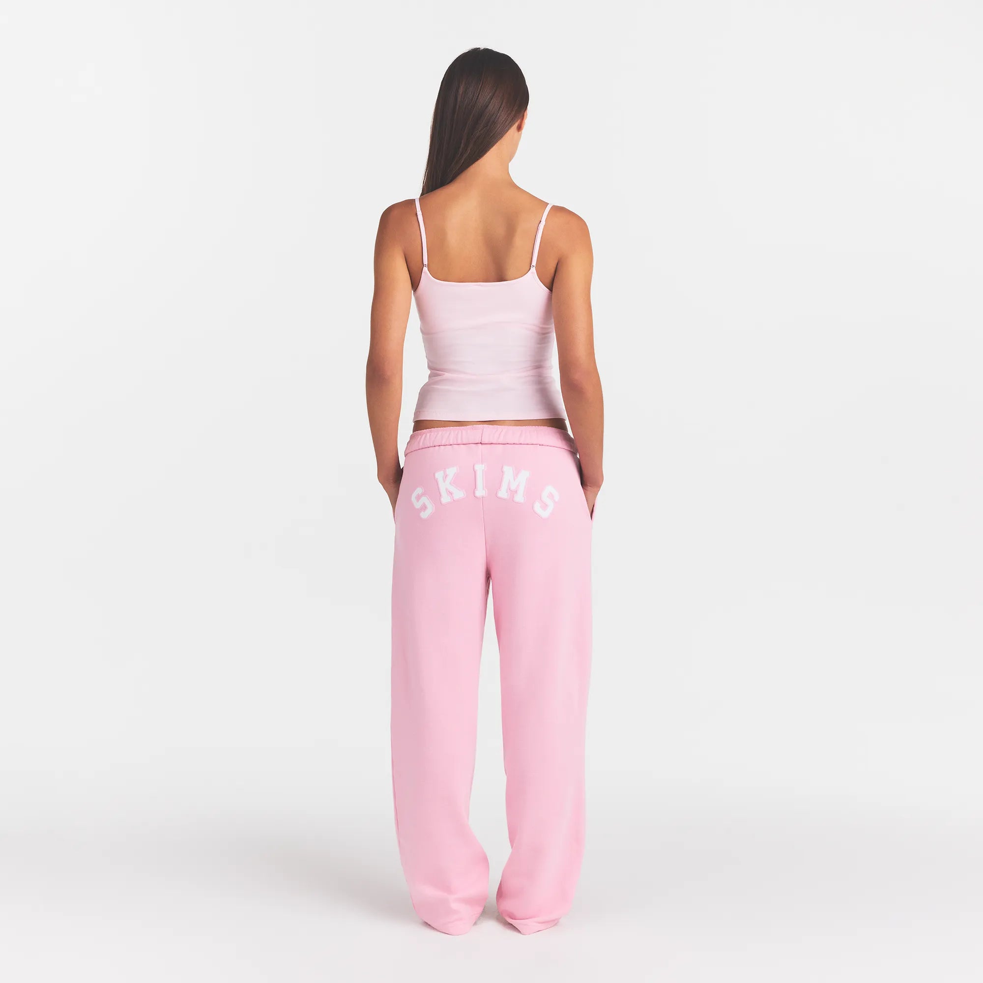 COTTON FLEECE LOGO CLASSIC STRAIGHT LEG PANT | HALITE WITH SNOW LOGO - Image 5