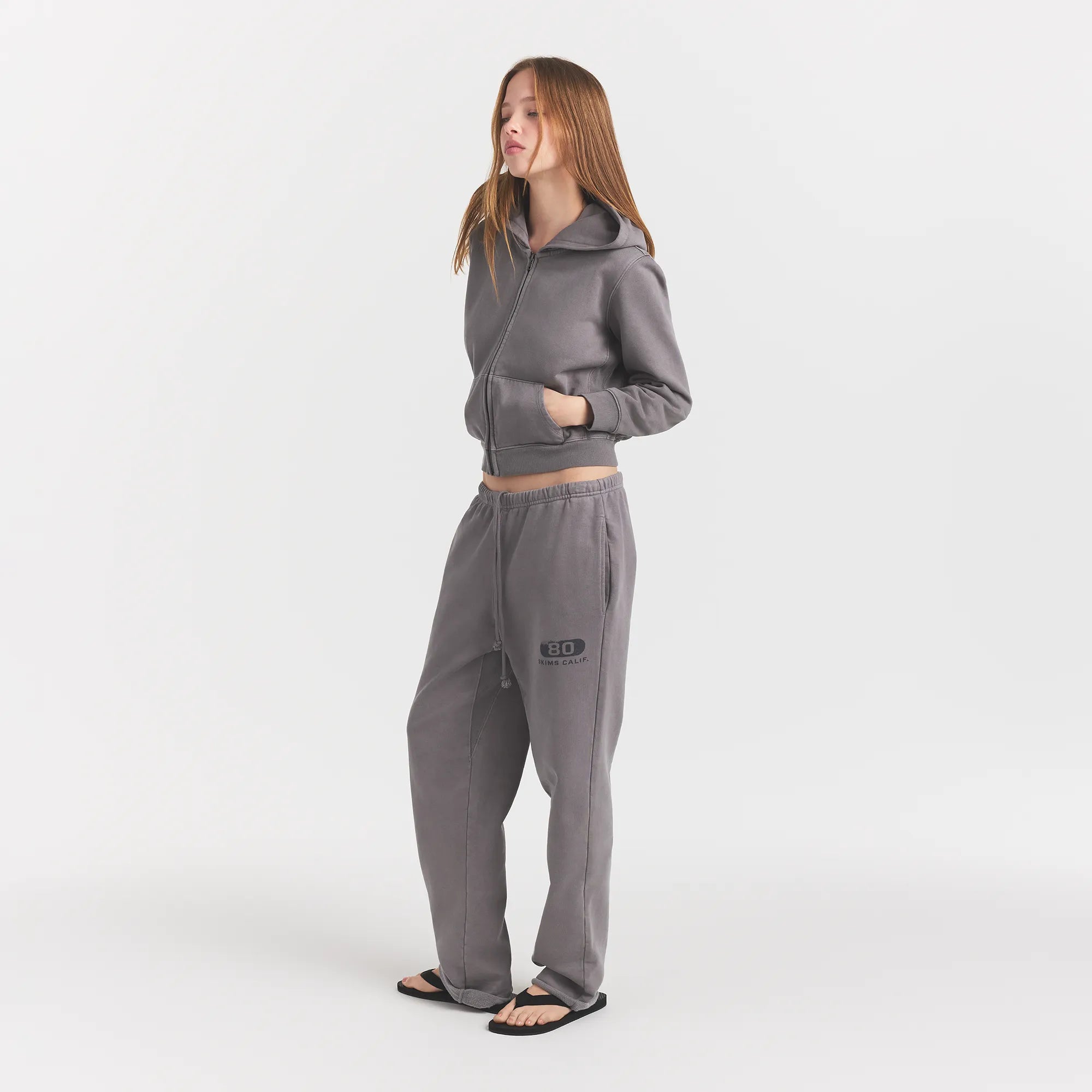 BOYFRIEND FLEECE STRAIGHT LEG PANT | SHADOW EIGHTY SKIMS - Image 5