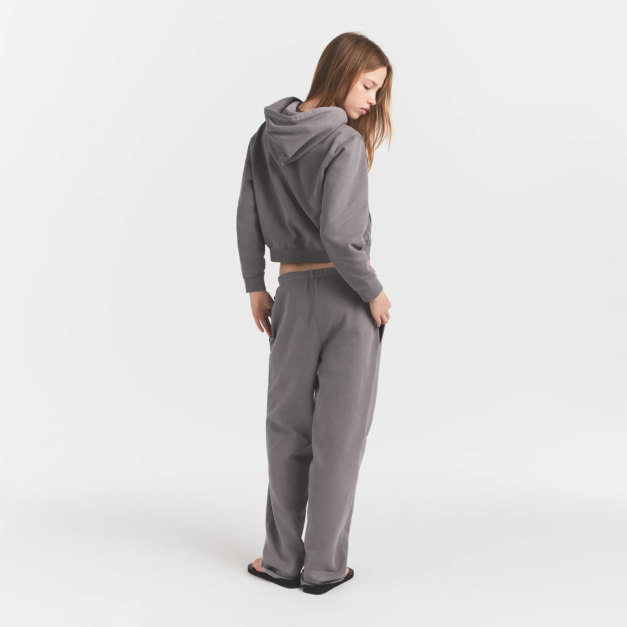 BOYFRIEND FLEECE STRAIGHT LEG PANT | SHADOW EIGHTY SKIMS - Image 6