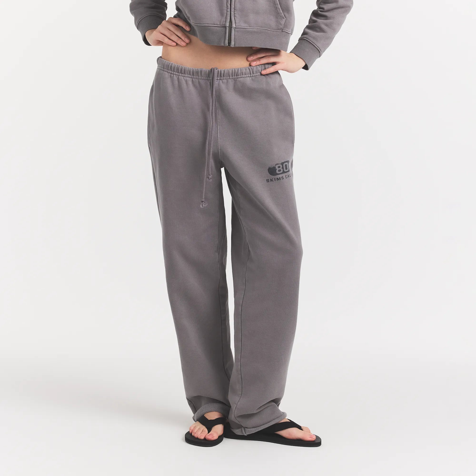 BOYFRIEND FLEECE STRAIGHT LEG PANT | SHADOW EIGHTY SKIMS - Image 3
