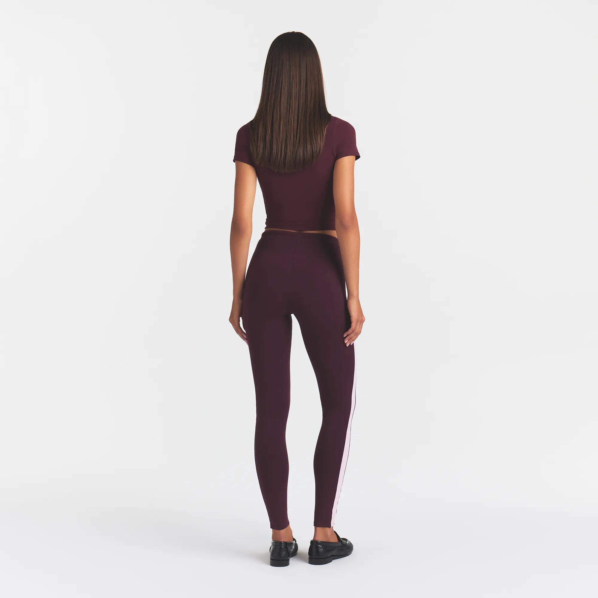OUTDOOR HIGH-WAISTED LEGGING | CURRANT PEONY CONTRAST - Image 3