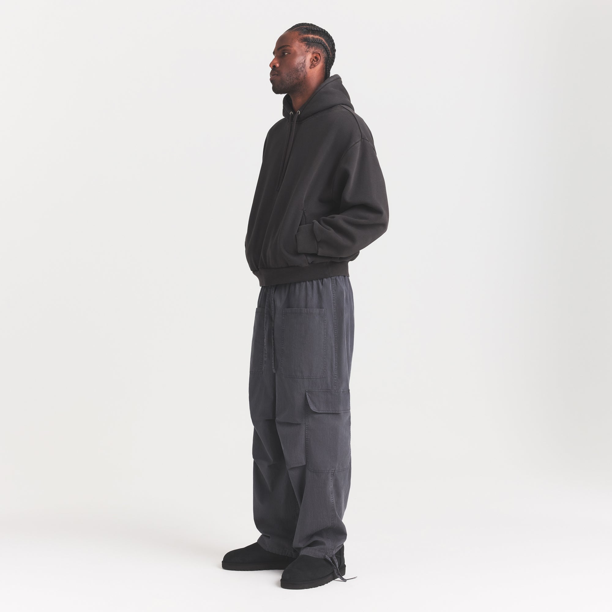 WOVEN MENS CARGO PANT | ASH - Image 5