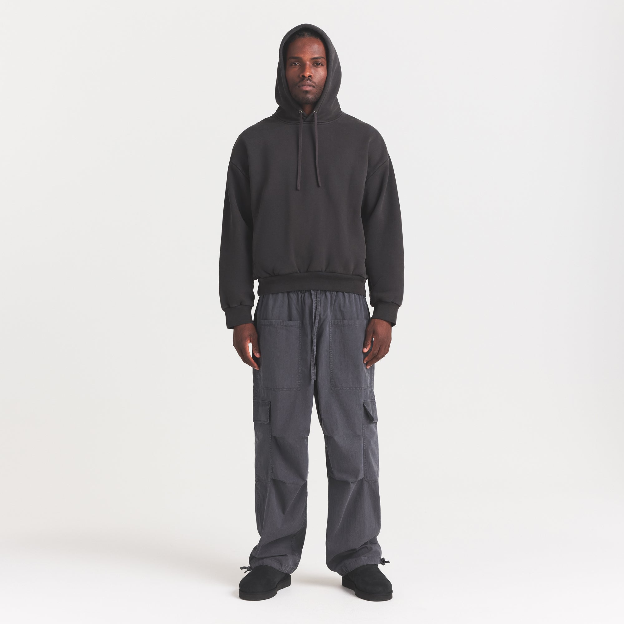 WOVEN MENS CARGO PANT | ASH - Image 3