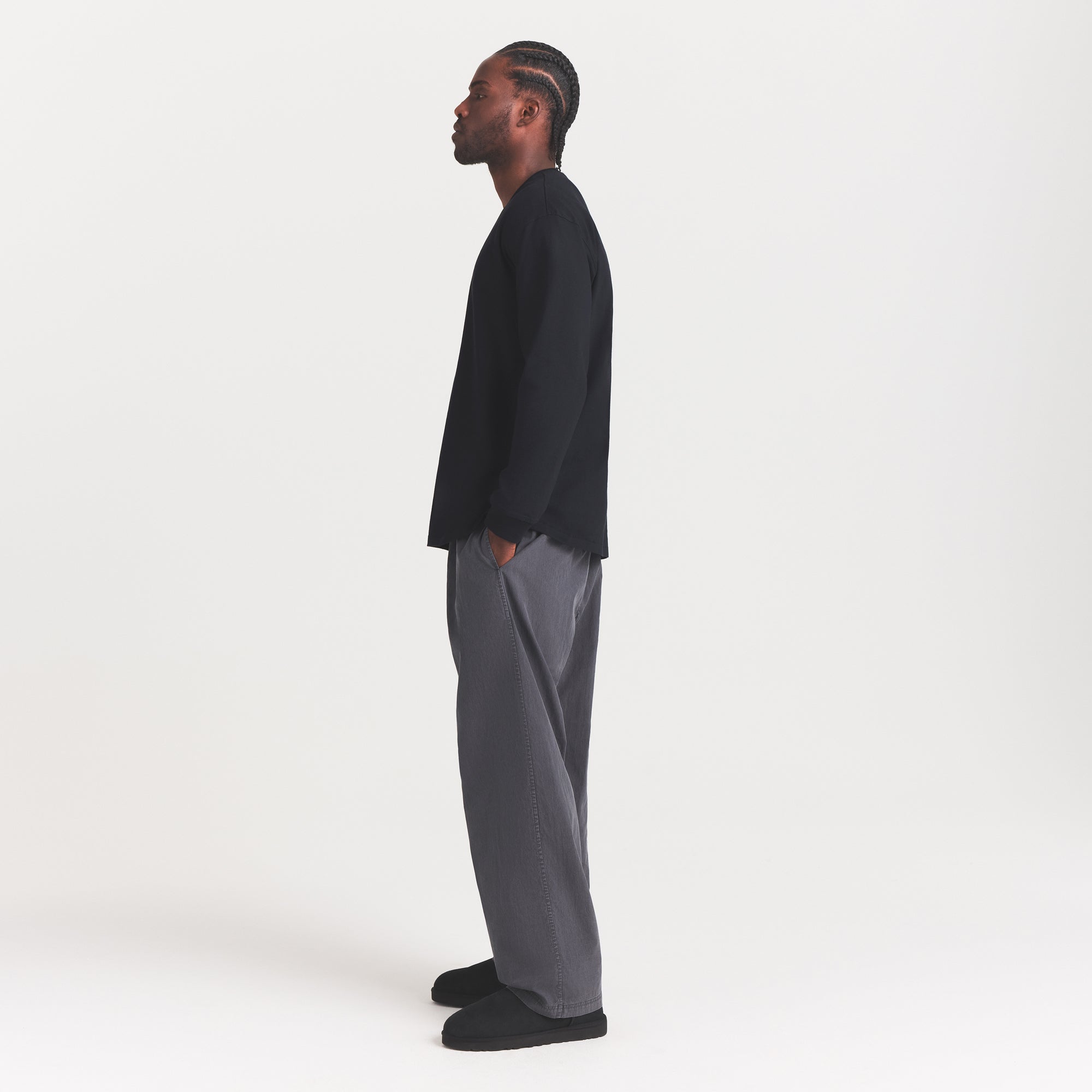 WOVEN MENS PULL-ON PANT | ASH - Image 3