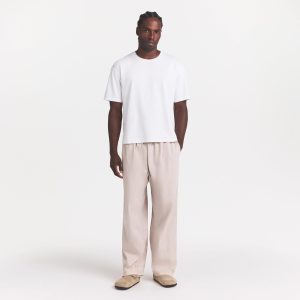 WOVEN MENS PULL-ON PANT | STONE
