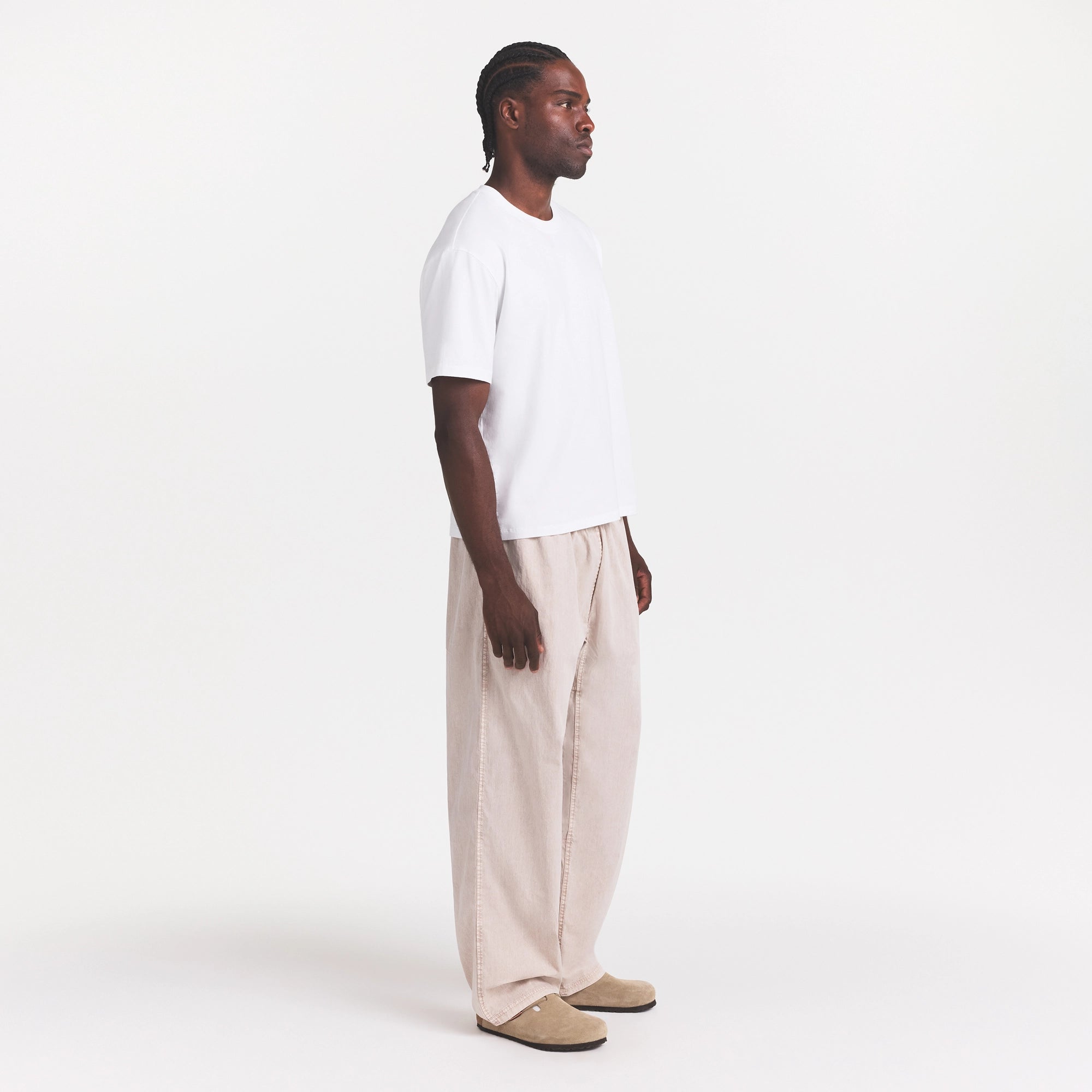 WOVEN MENS PULL-ON PANT | STONE - Image 3