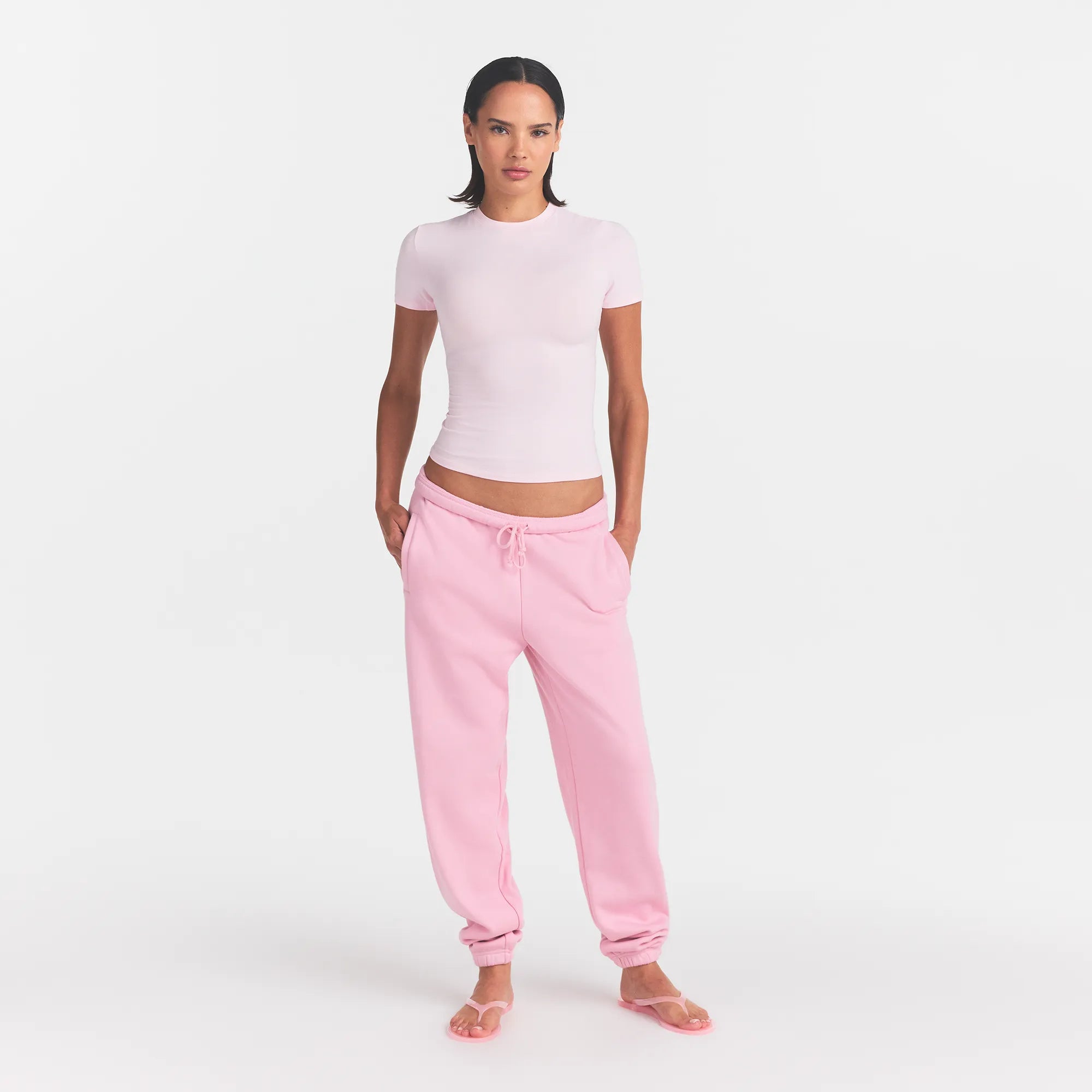COTTON FLEECE LOGO CLASSIC JOGGER | HALITE WITH SNOW LOGO - Image 2