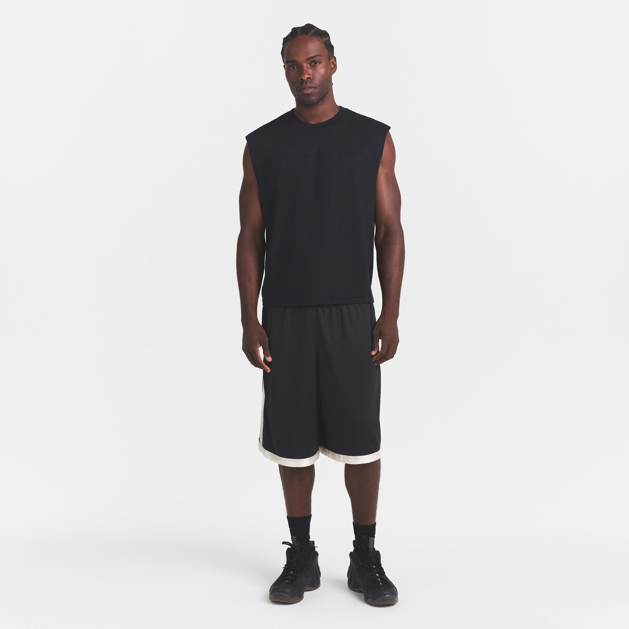 MESH APPAREL MENS LONG SHORT | ONYX - Image 2