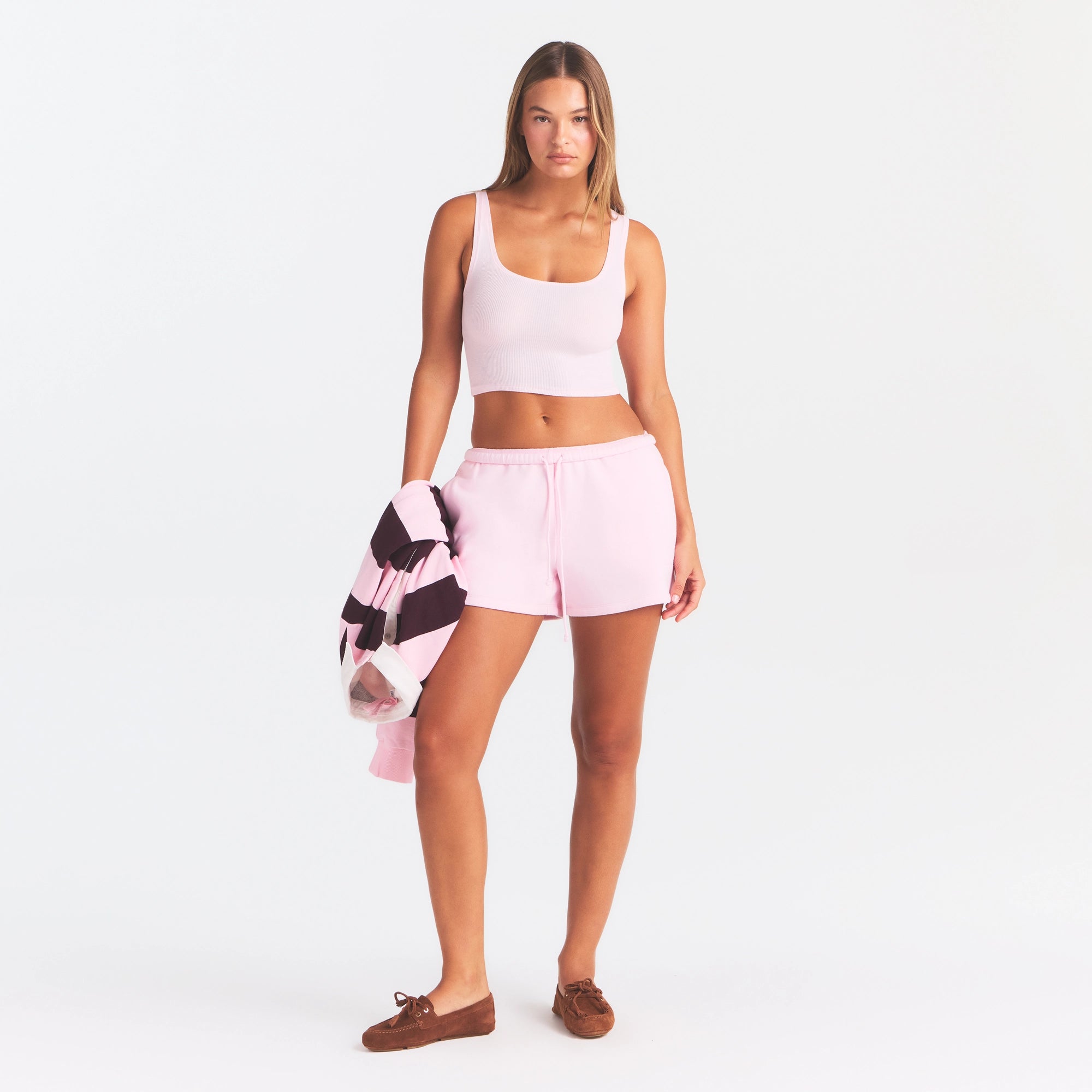 COTTON FLEECE CLASSIC SHORT | CHERRY BLOSSOM - Image 2