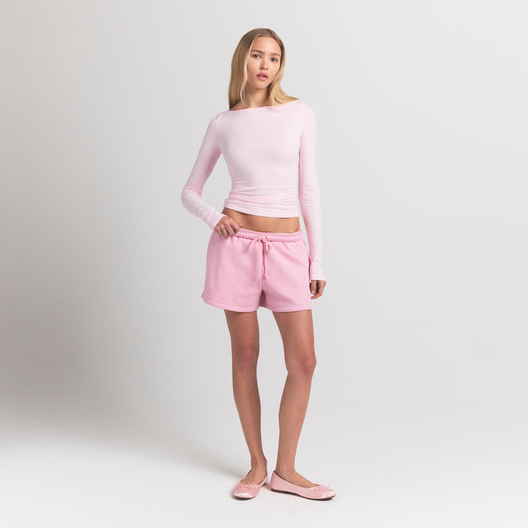 COTTON FLEECE CLASSIC SHORT | HALITE - Image 2