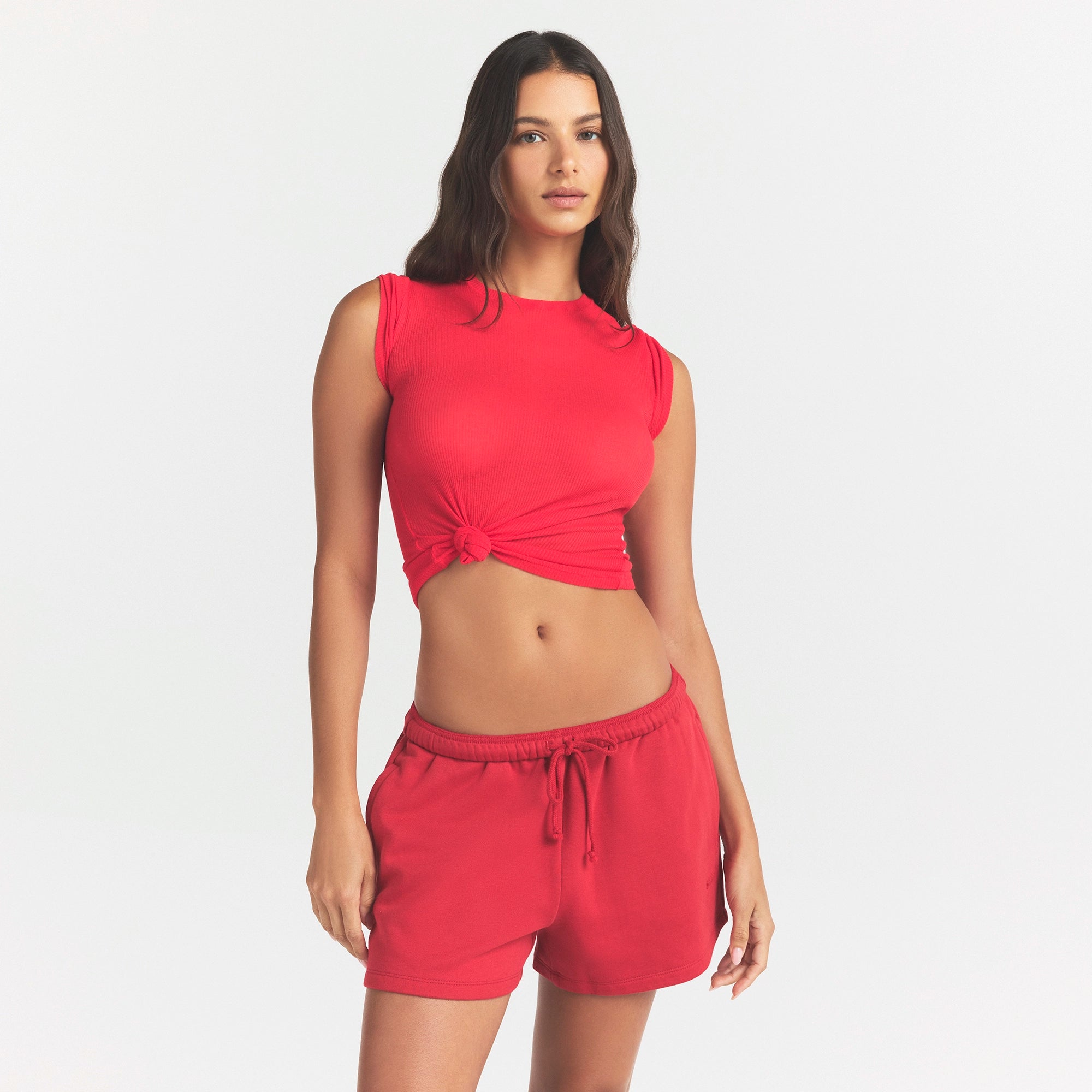 COTTON FLEECE CLASSIC SHORT | WASHED RED - Image 3