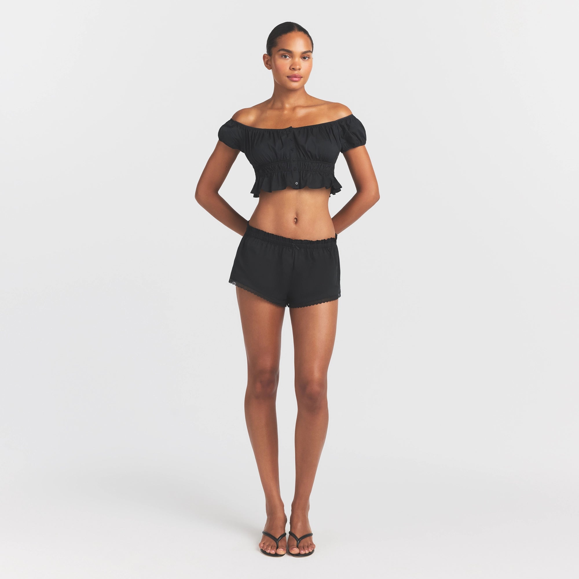 POPLIN APPAREL SHORT | ONYX - Image 2