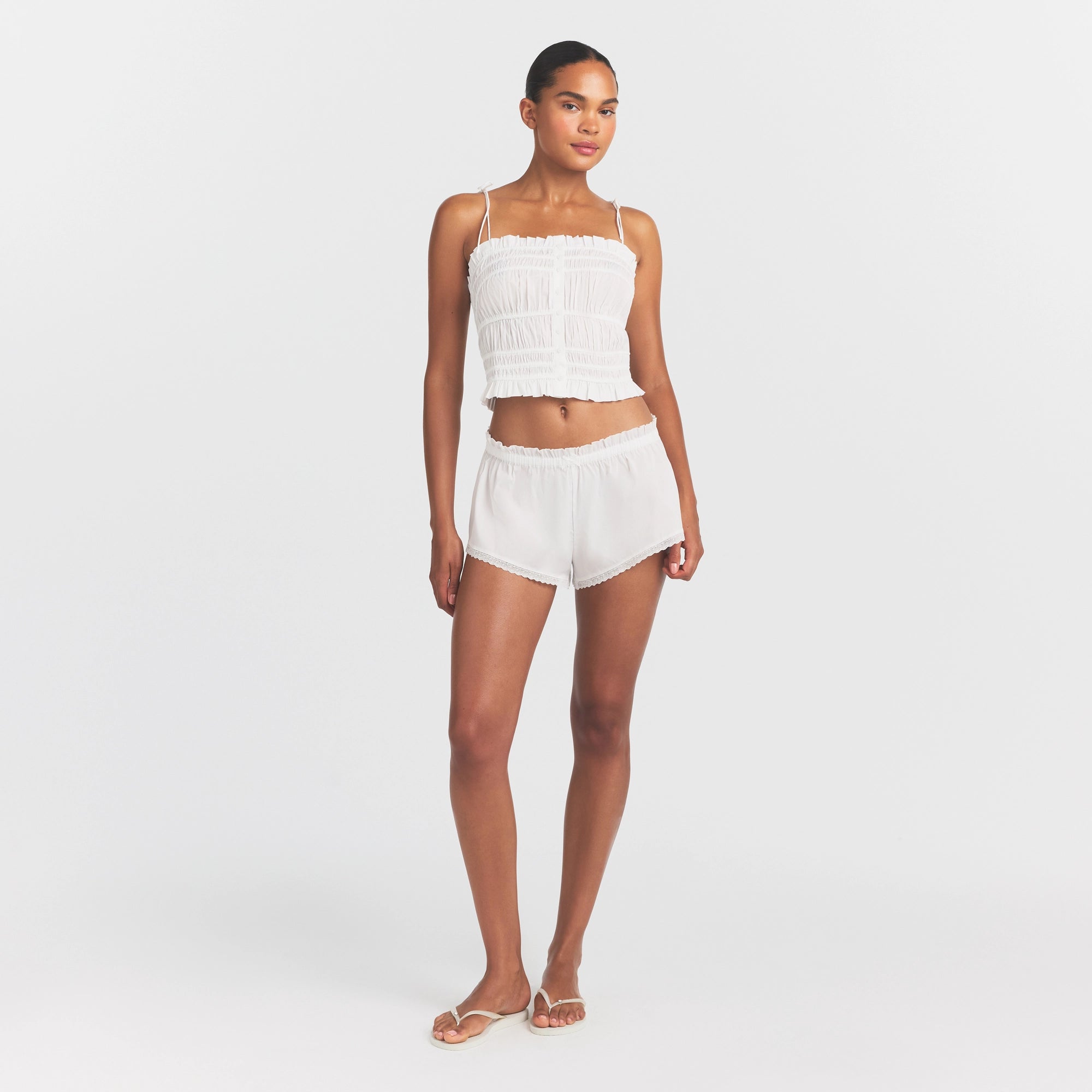 POPLIN APPAREL SHORT | SNOW - Image 2