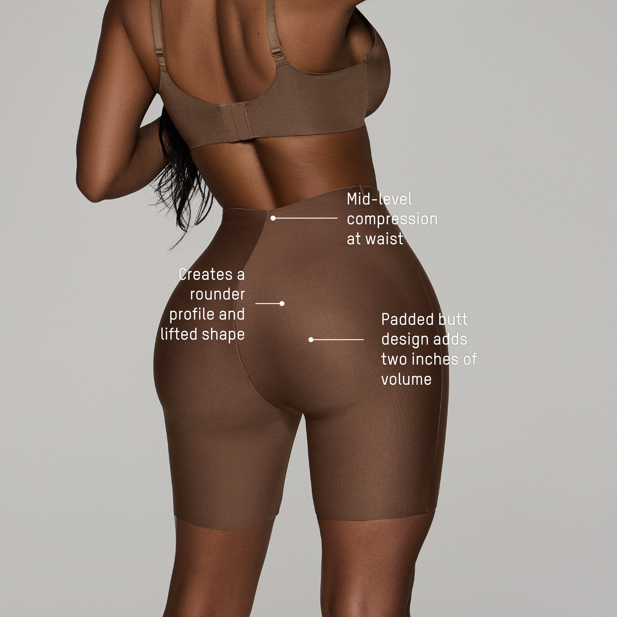 SKIMS BODY BUTT ENHANCING PADDED SHORT | ONYX - Image 3