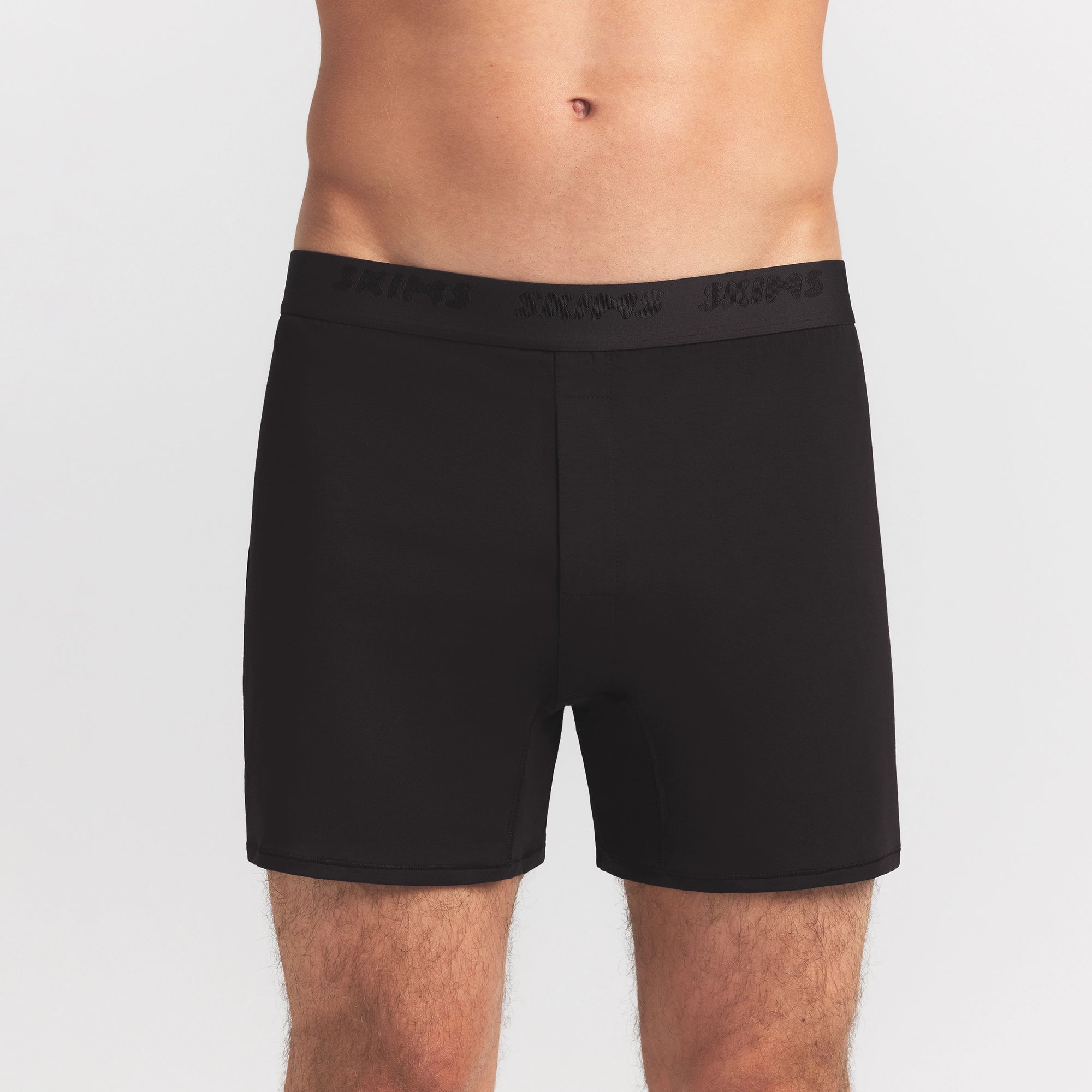 SKIMS STRETCH MENS KNIT BOXER | OBSIDIAN - Image 3
