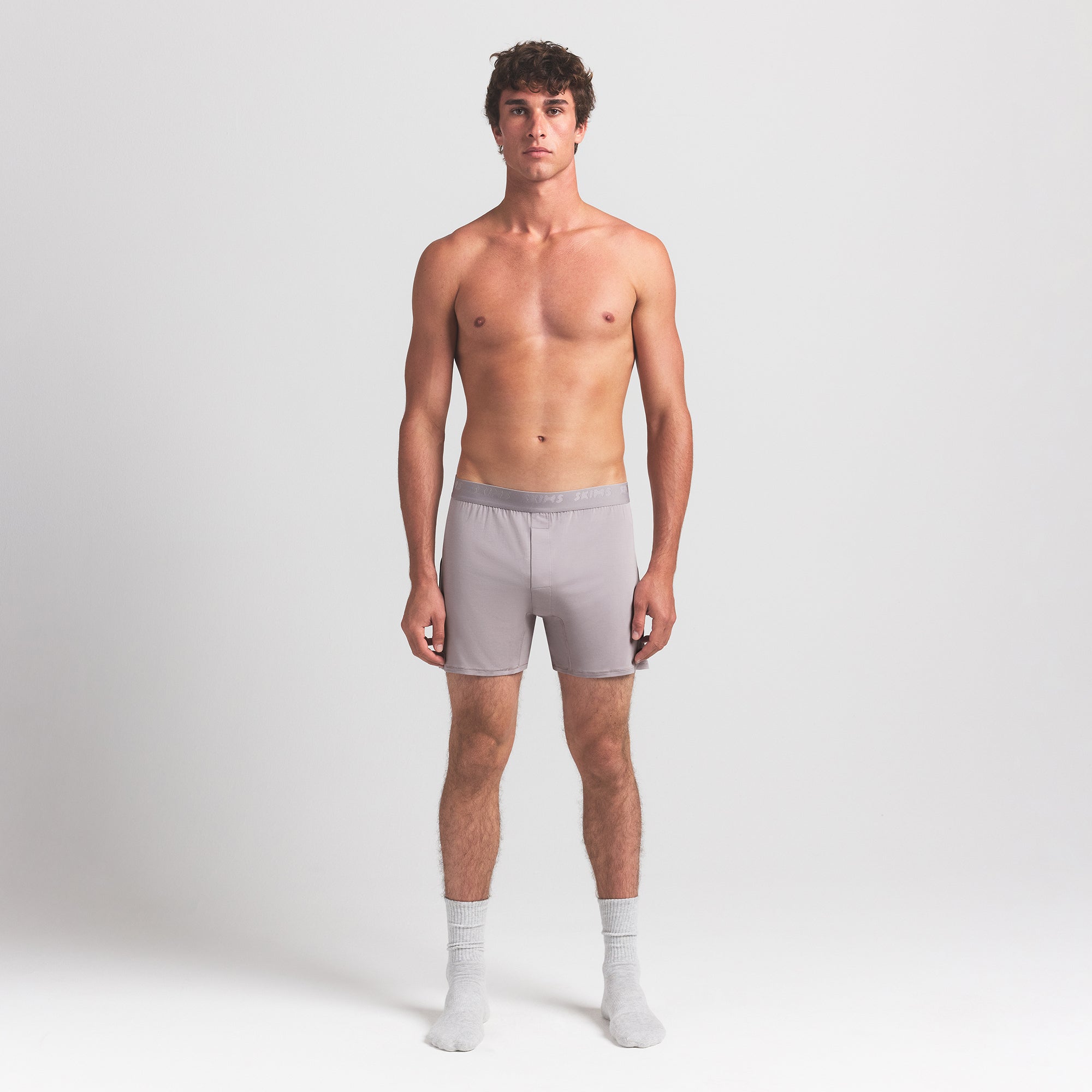 SKIMS STRETCH MENS KNIT BOXER | OYSTER - Image 2
