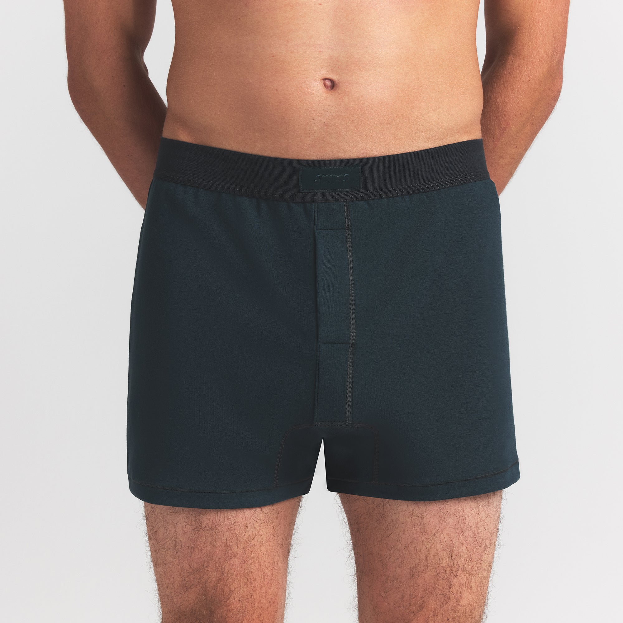SKIMS COTTON MENS KNIT BOXER | VERDANT - Image 3