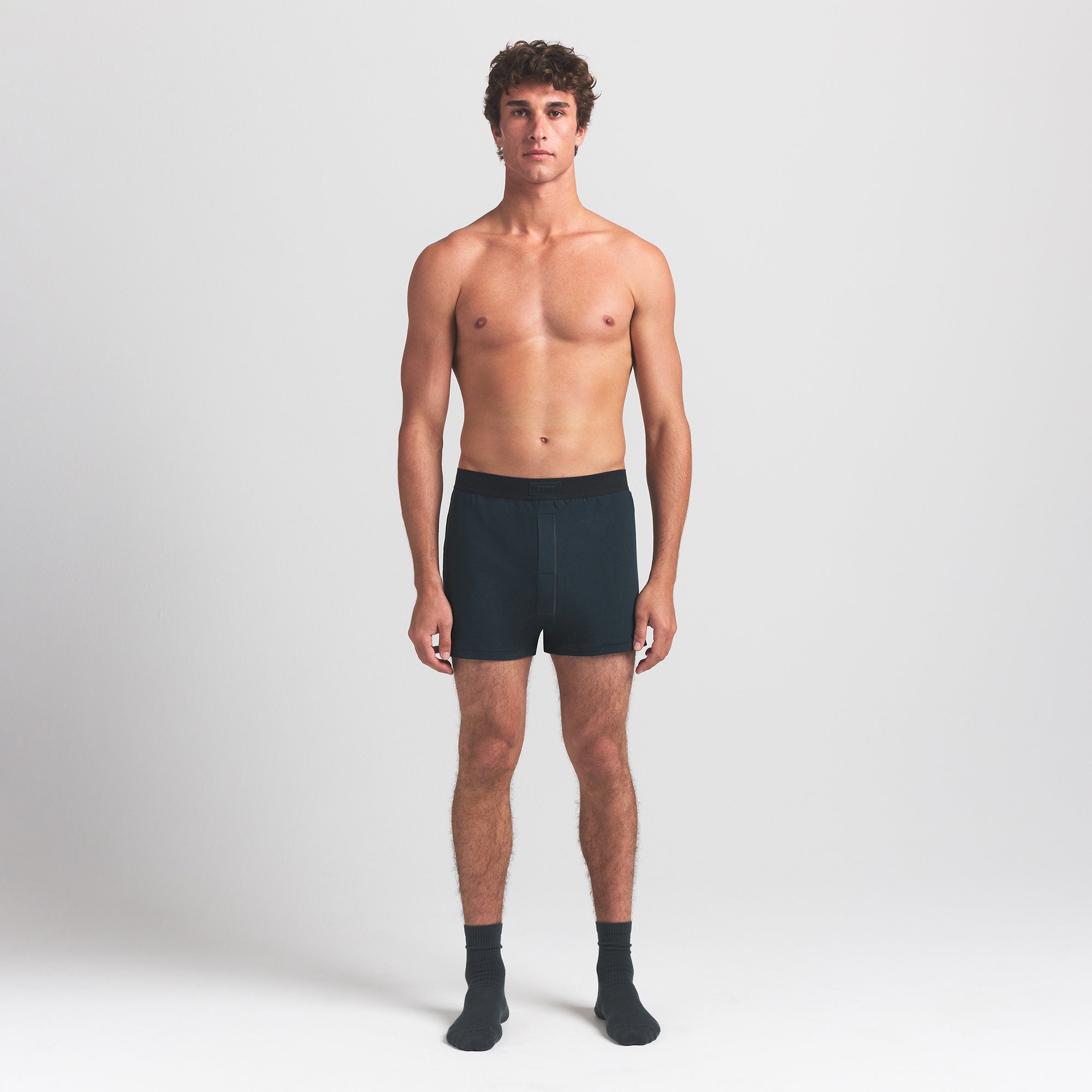SKIMS COTTON MENS KNIT BOXER 3-PACK | VERDANT MULTI - Image 2