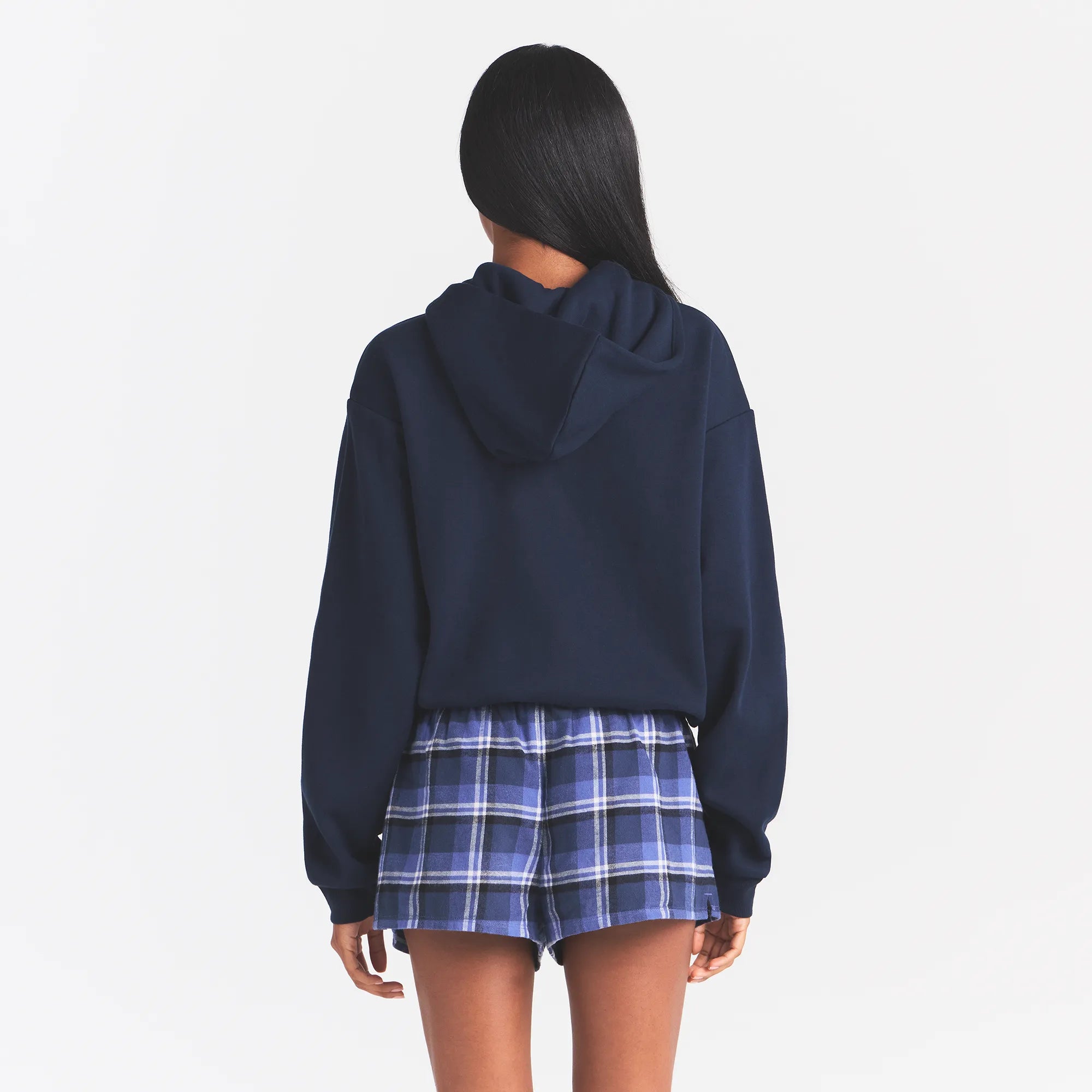 FLANNEL SLEEP CHEEKY BOXER | INDIGO OUTDOOR PLAID - Image 4