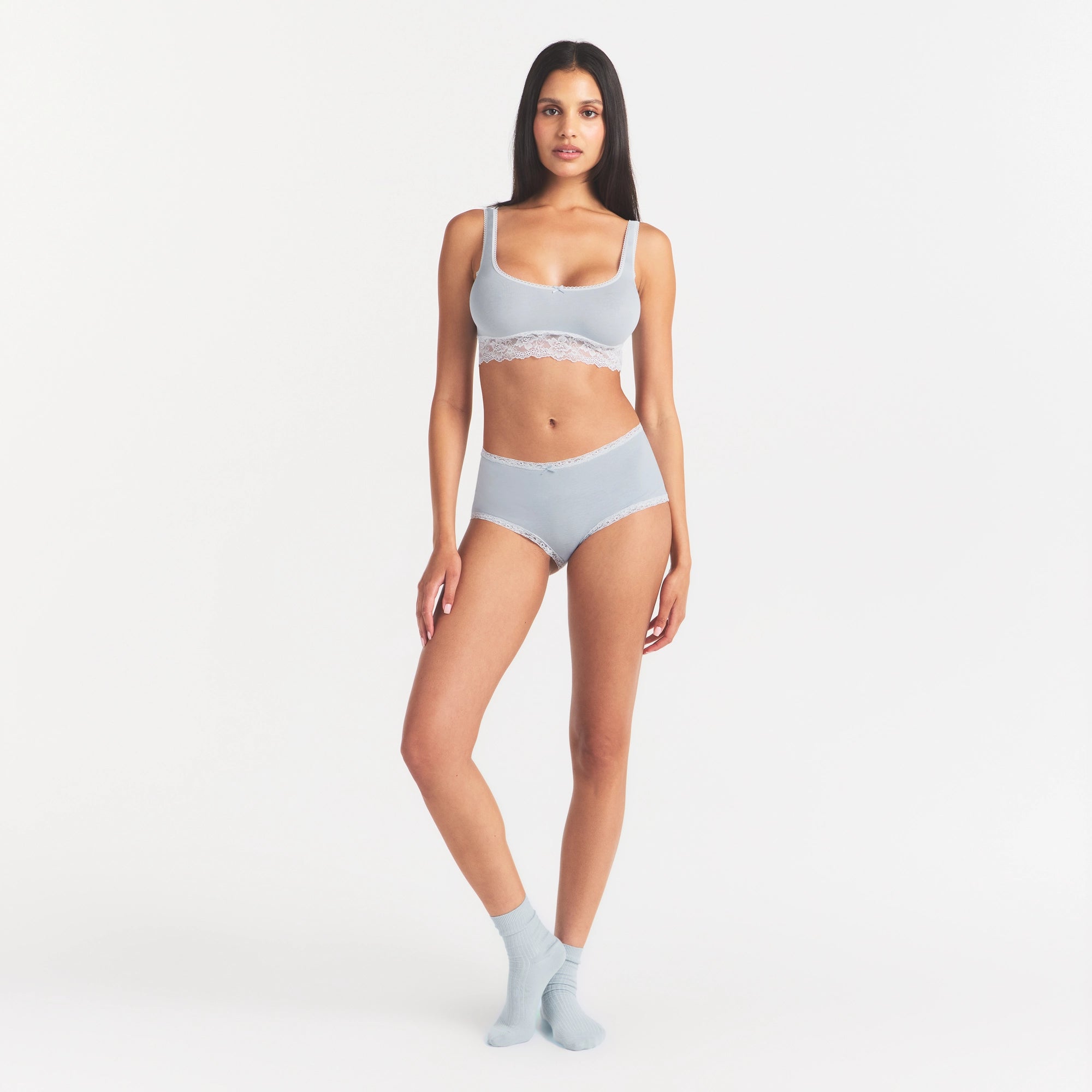 LIGHTWEIGHT COTTON LACE BOY SHORT | AIRSPACE - Image 2
